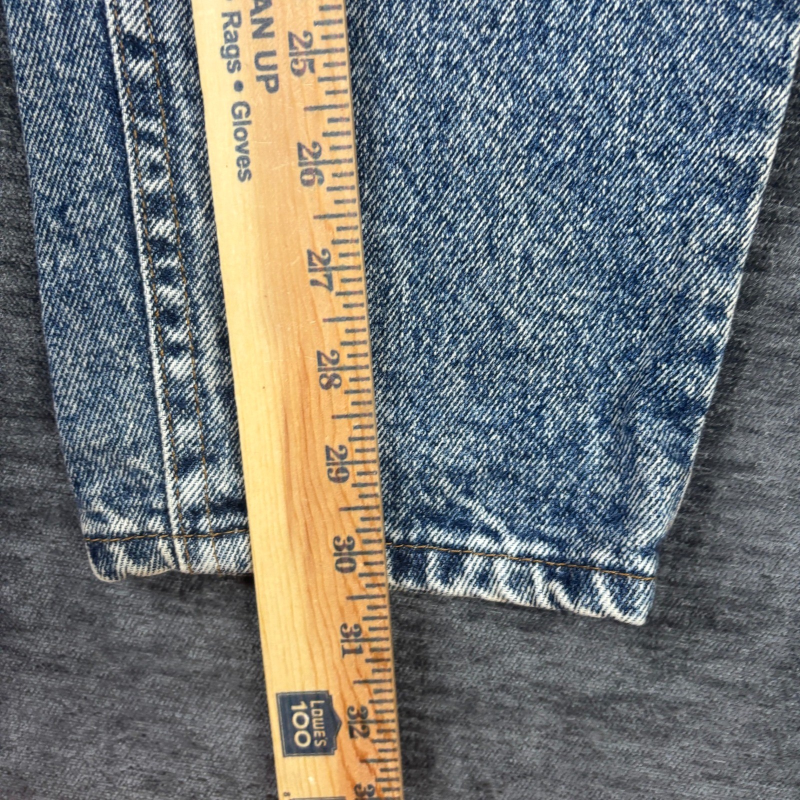 Vintage Lee Riders Acid Wash High Rise Mom Jeans Blue Denim Made in USA 12 MED