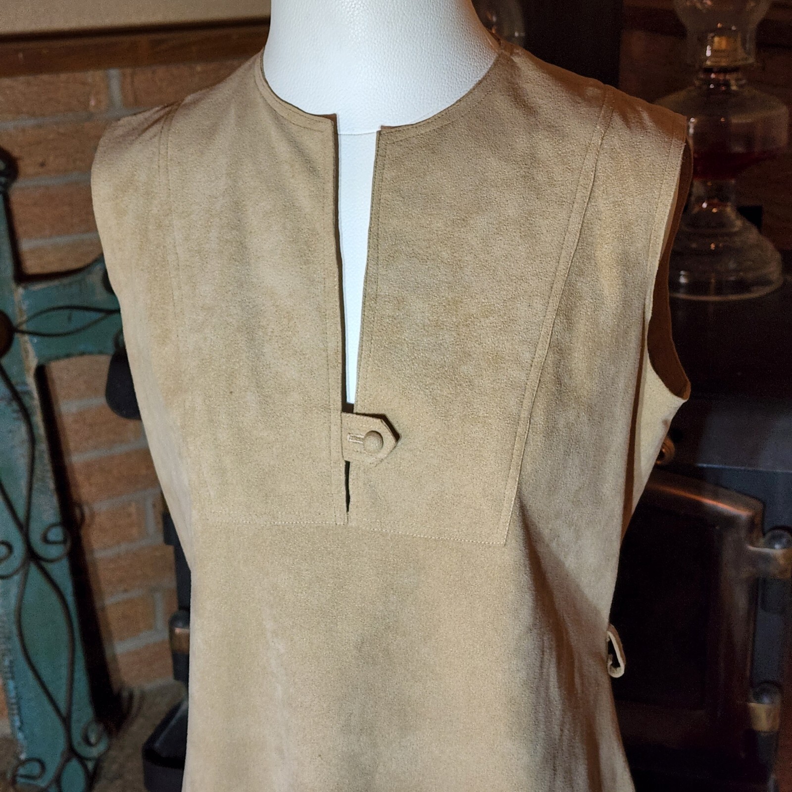Vintage Skinner Ultra Suede Dress Made in U.S.A. Union Tag