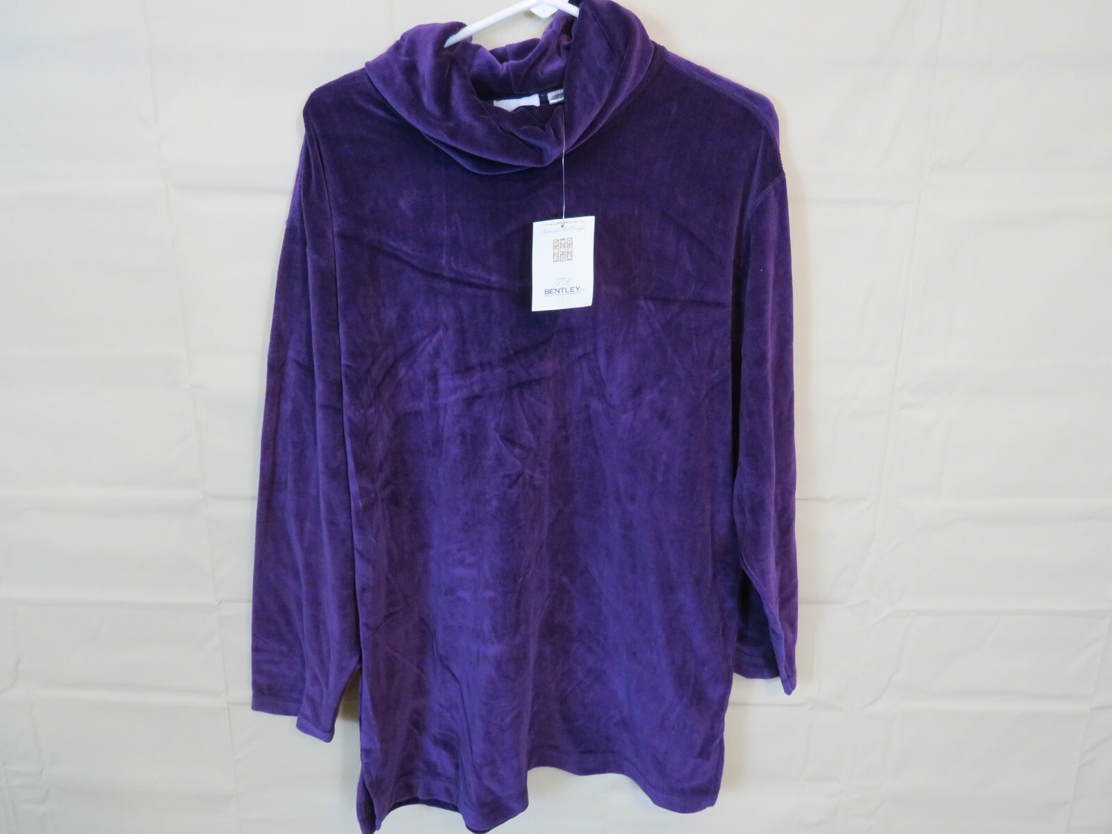 NOS Vintage Shirt Bentley Purple warm cozy Large with tags