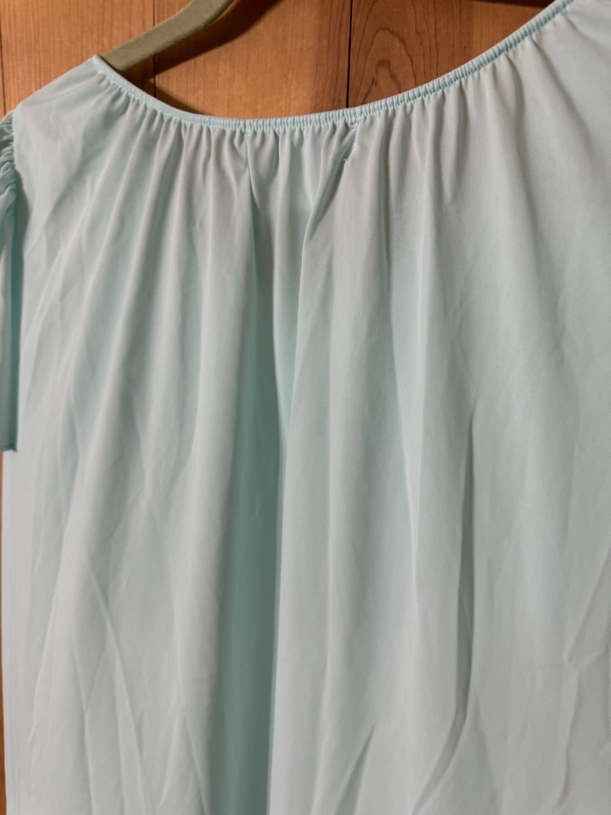 VTG Miss Elaine Sea-foam Green BUTTER SOFT Nylon Nightgown Women’s Medium NWOT
