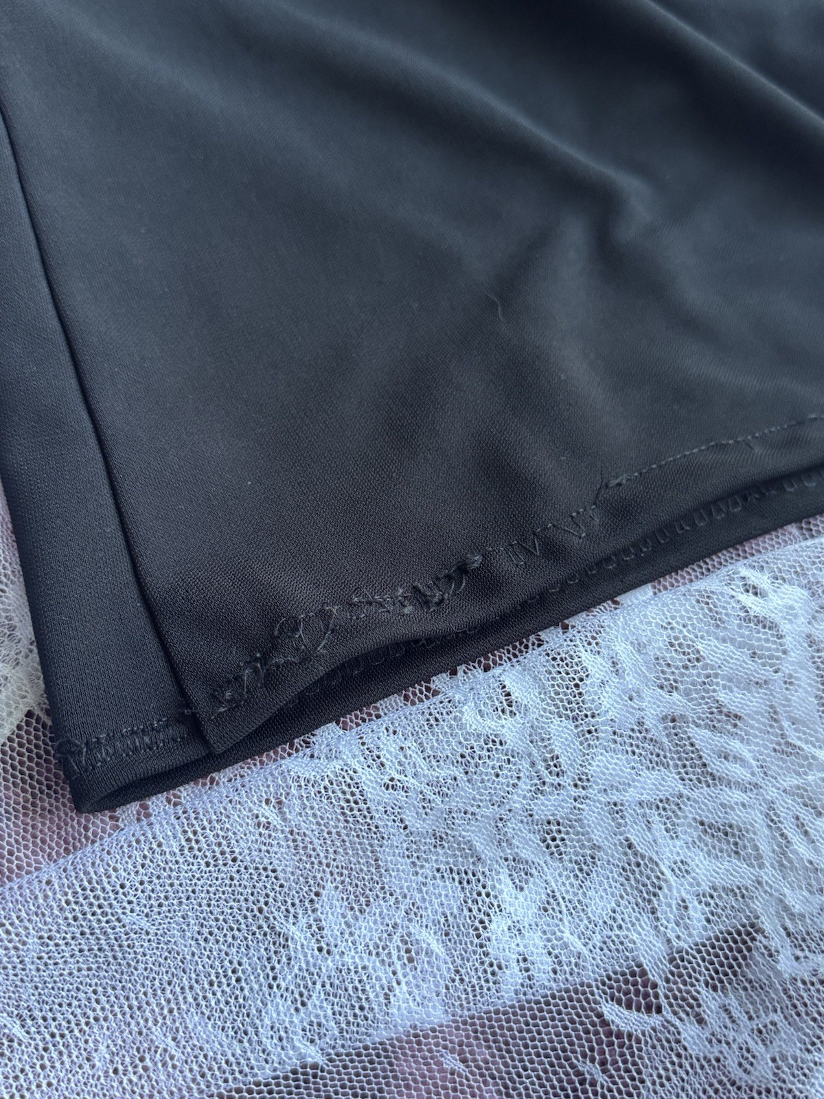 90’s Y2K Vintage Black Rhinestone Jumpsuit Sheer Overlay Made In USA, Size XS-S