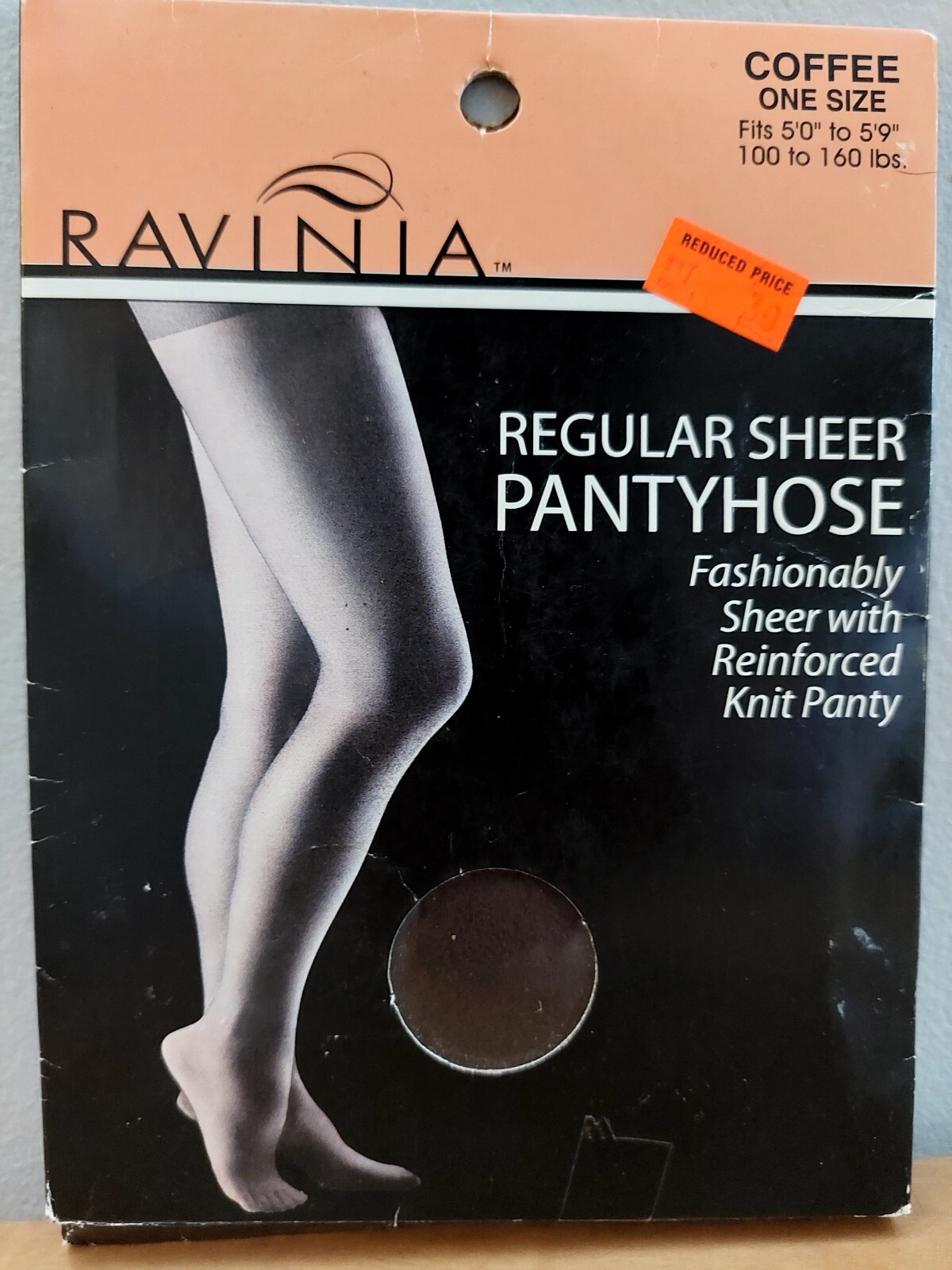 Vintage Pantyhose Ravinia Regular Sheer Rare Color Coffee One Size BDR4