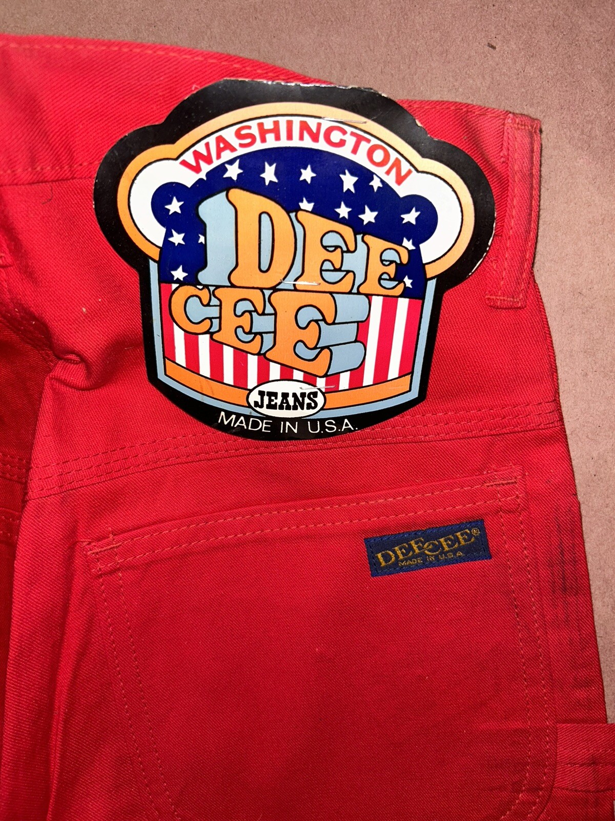 Vintage 1980’s Washington Deecee Jeans, Deadstock NWT, Size 26×36