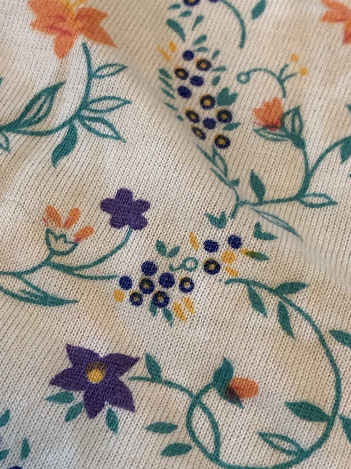 VTG Floral ALL OVER PRINT LONG SLEEVE TSHIRT Mock Neck Palm Springs Yacht Club L