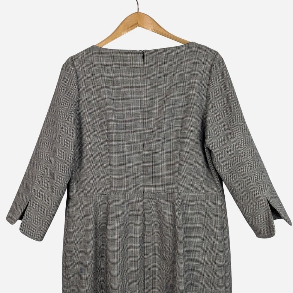 Vintage Pendleton Glen Plaid Virgin Wool Dress Size 16 USA Made