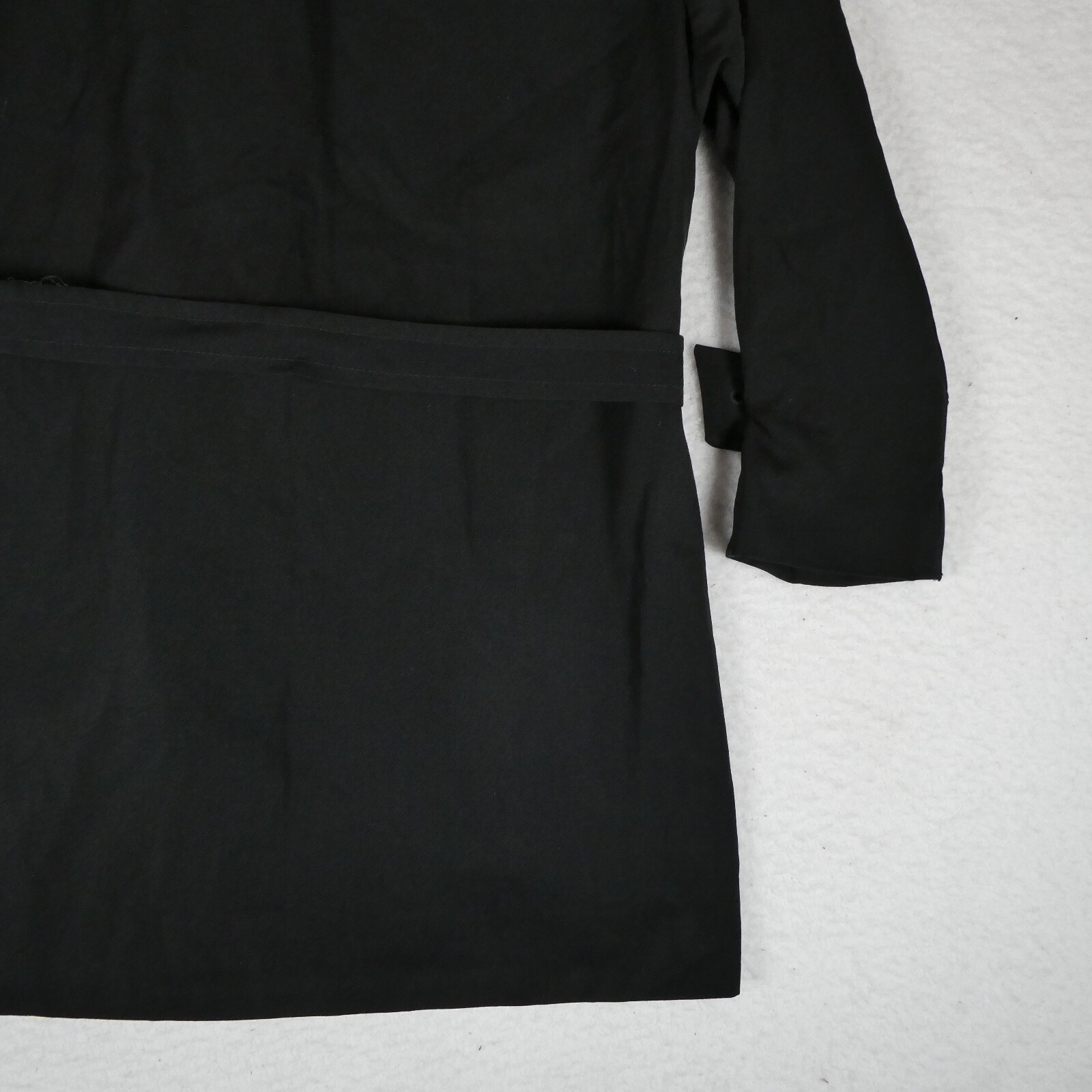 Vintage Enzo Angiolini Jacket Women Size 8 Black Trench Coat Made In USA