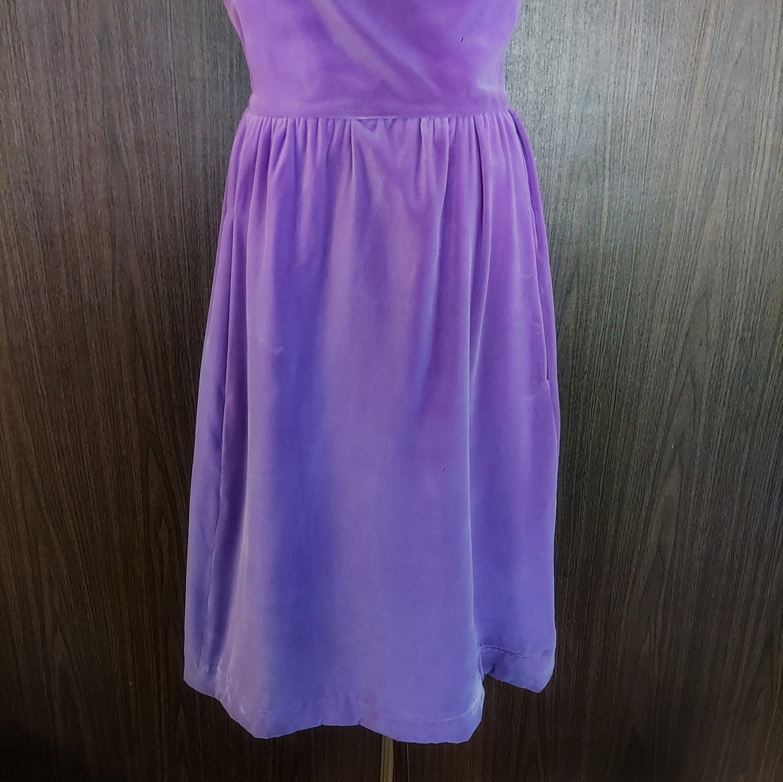 Vintage 1960s lavender velvet cocktail Marilyn Monroe Bombshell Pinup dress