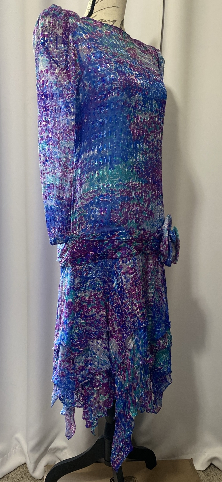 TALLY BOUTIQUE New York Designer Vintage 80’s 2 Layer Slip Dress SZ 8 Retro