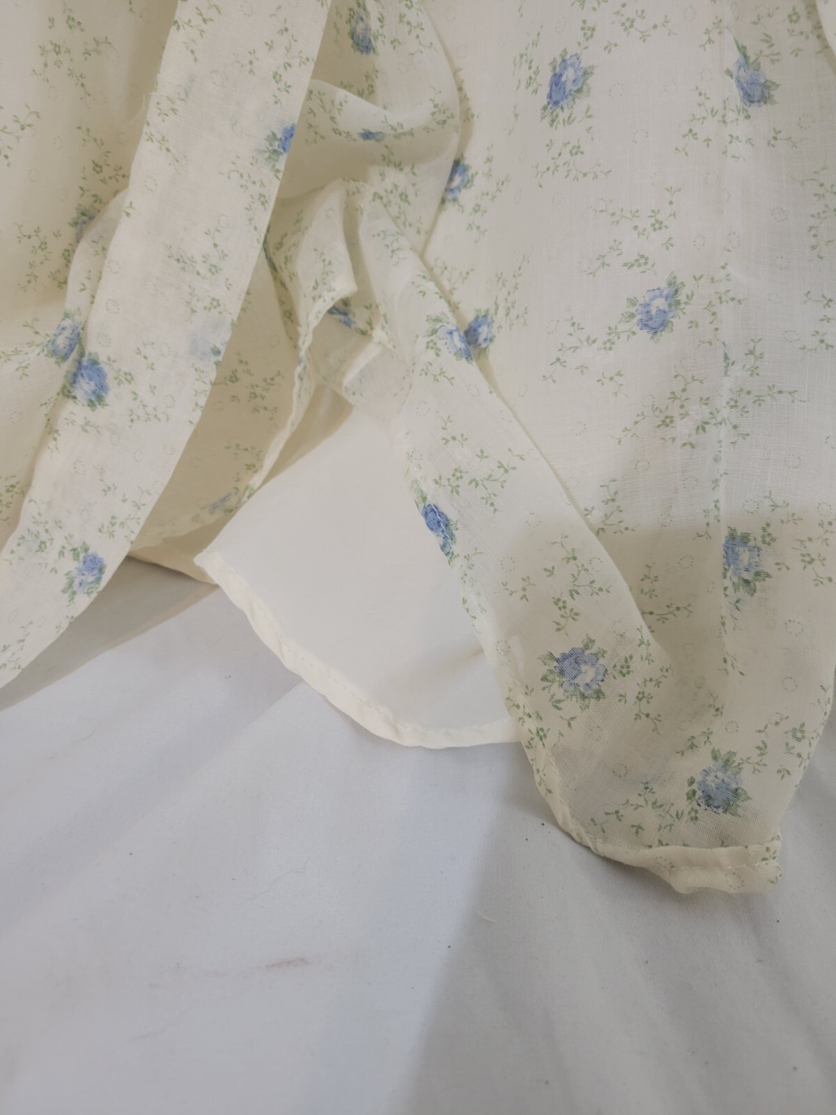 Vintage Floral Midi Fit & Flare Prairie Cottage Dress Full Circle Skirt Sz. 7/8