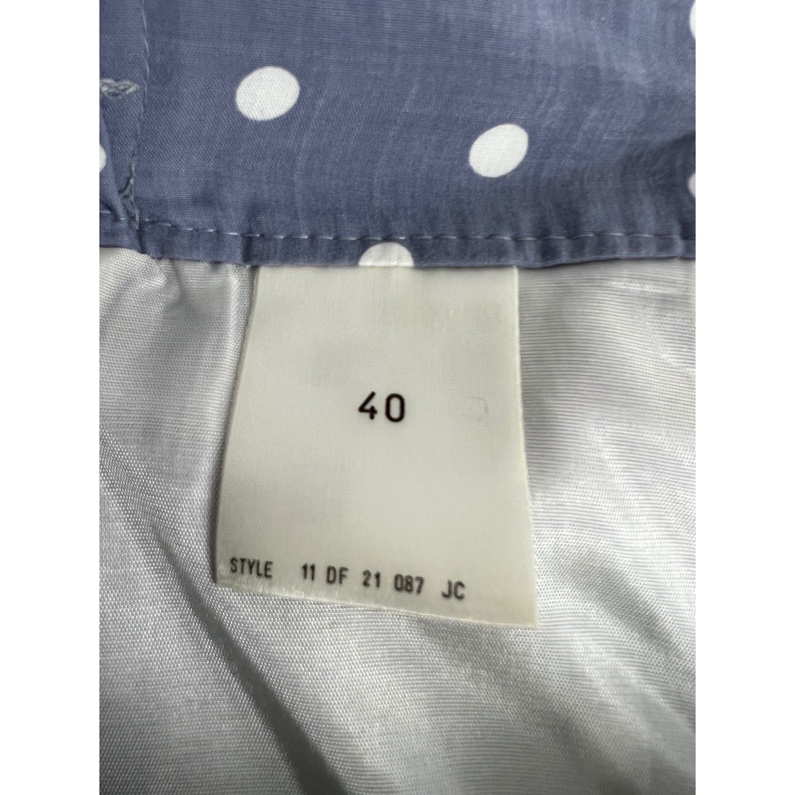VTG 80s Retro Modest Polka Dot Skirt Suit EU40 US 8/10 Button Front 2 Piece Set