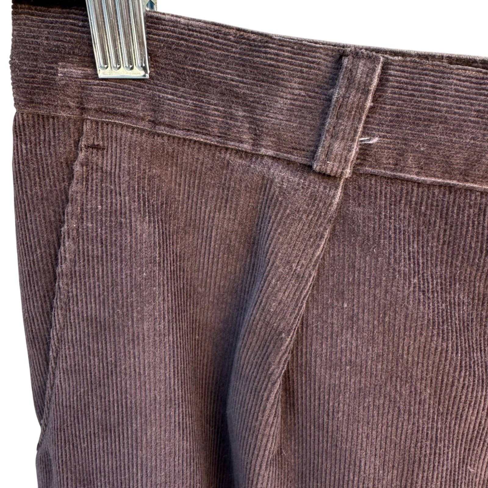 Sears Vintage 70s 80s Twee Corduroy Pleat High Rise Grandpacore Pants Brown M