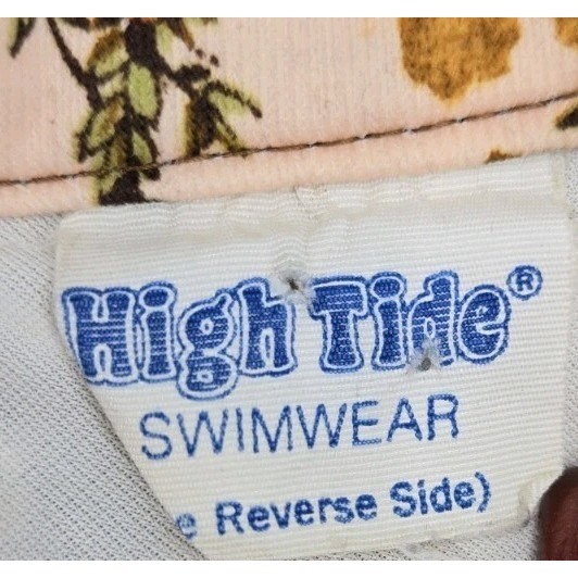 Vintage High Tide Retro Hippie Cherub Bikini Swimsuit Top S/M Movie Set Prop