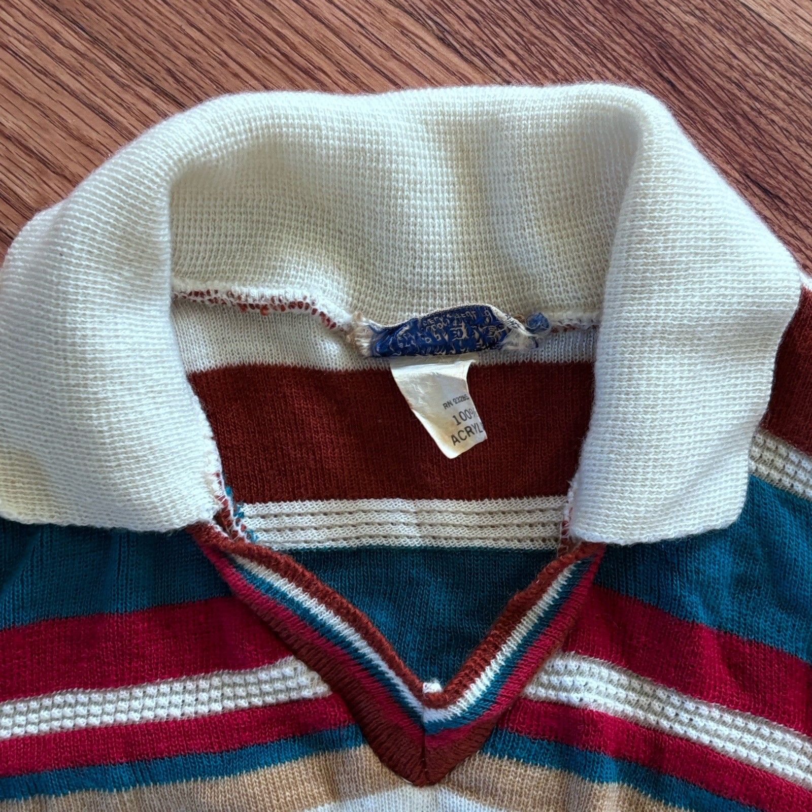 *vintage* 80’s adele knitwear Soft Spun Striped sweater With Drawstring Disco