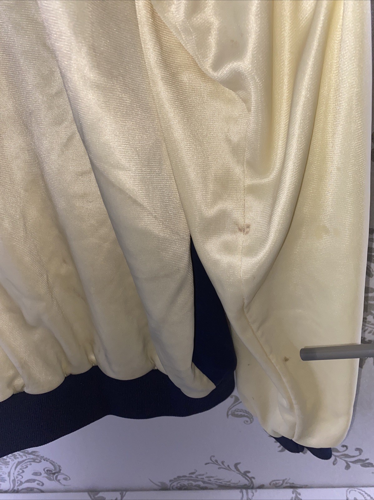 VTG 70’s Zwickel USA Olympics, Warm up track jacket full zip Cream Color