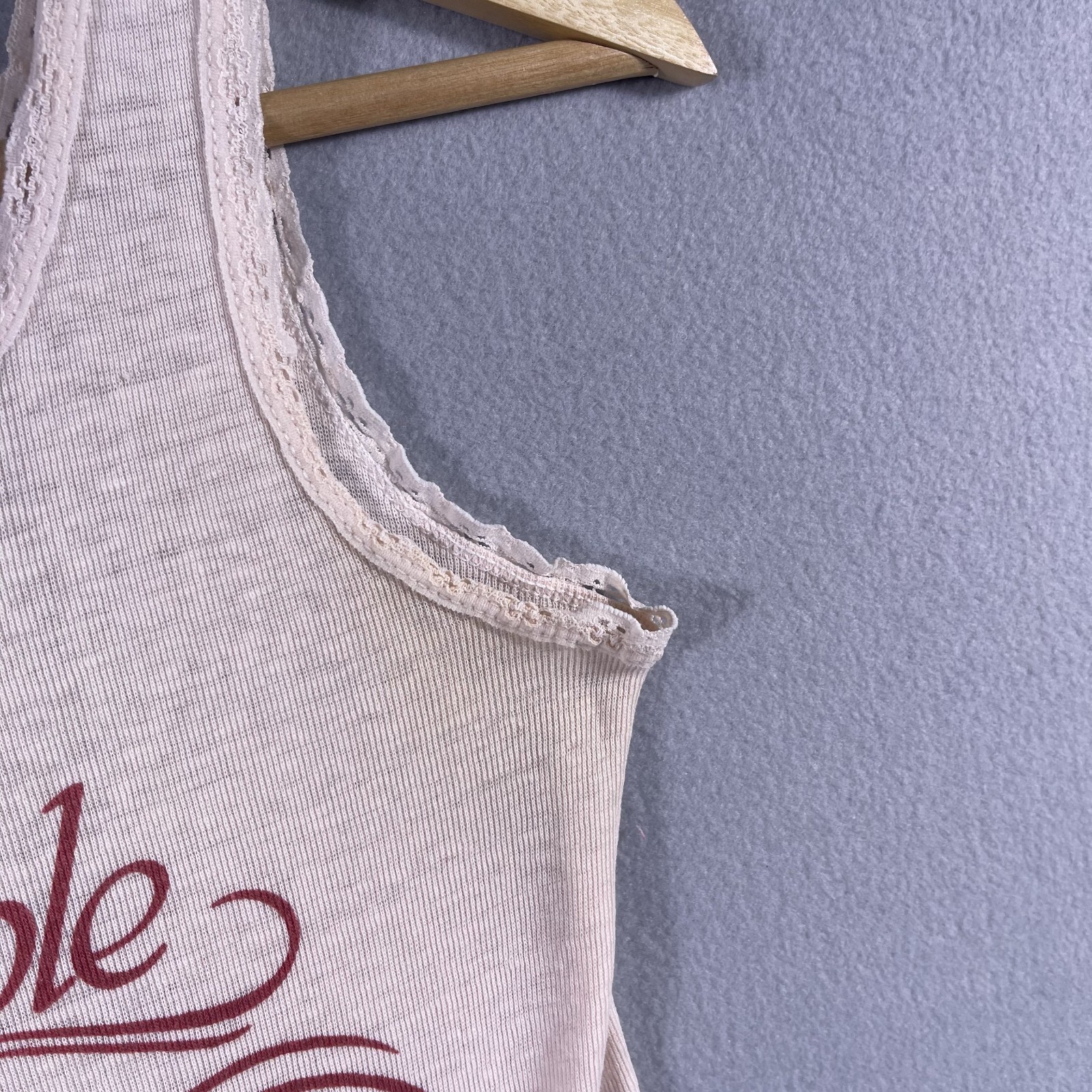 Vintage 80’s Maple Grove Dragway Tank Top Women’s Medium Lacey Racing USA Baby