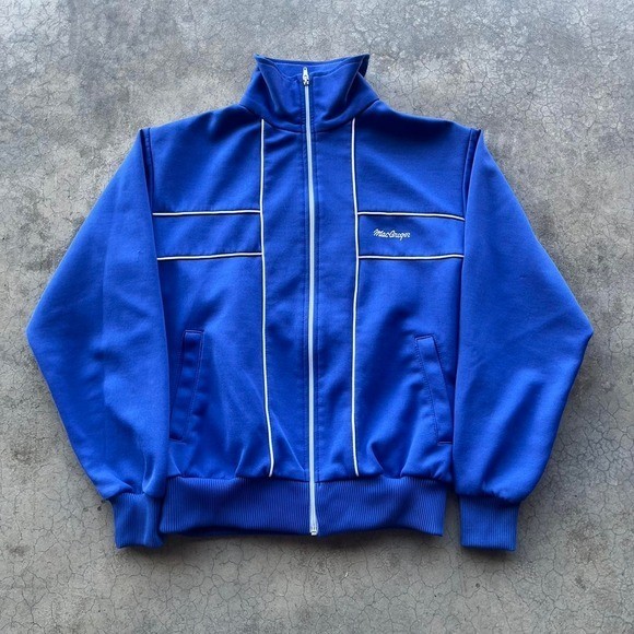 Vintage blue McGregor blue zip up track jacket Large