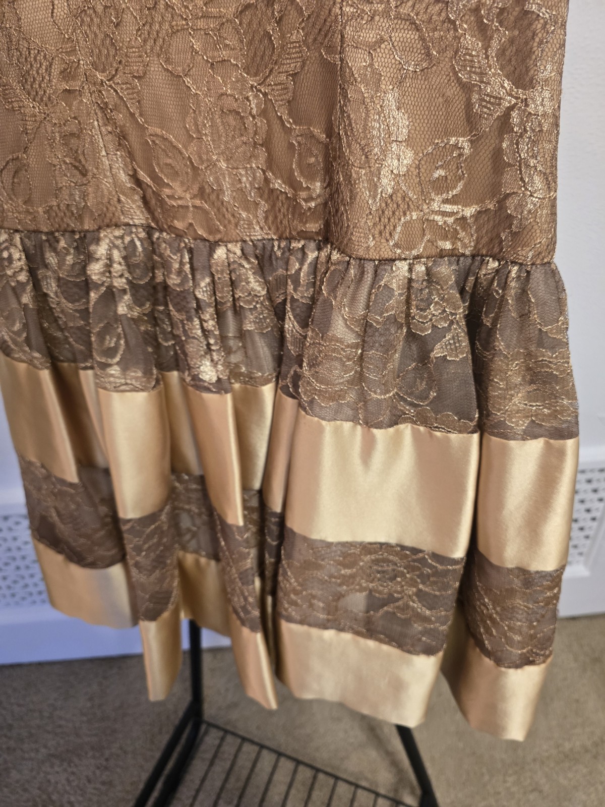 Oscar de La Renta Vintage 80s Gold Dress