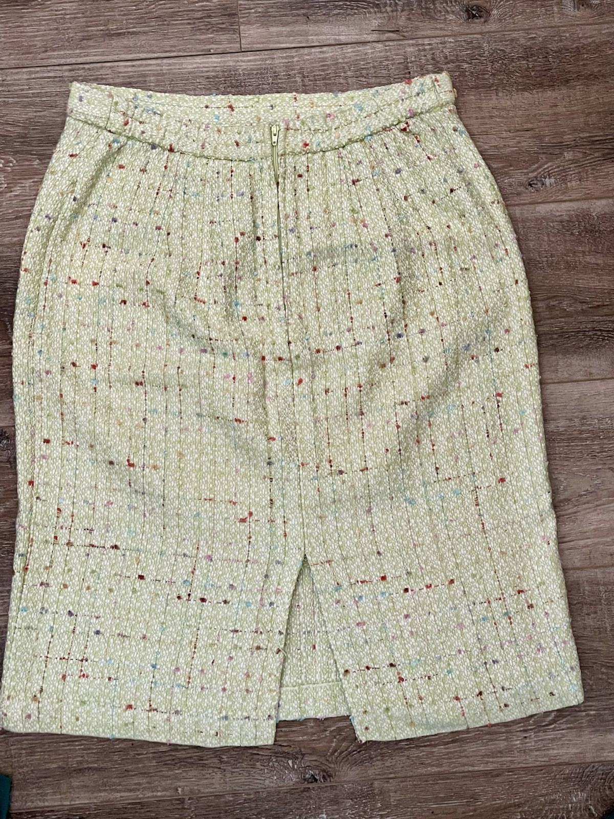 Vintage MissDorby 2PC Jacket Skirt Suit Sage Green 12 Vintage Shoulder Pads