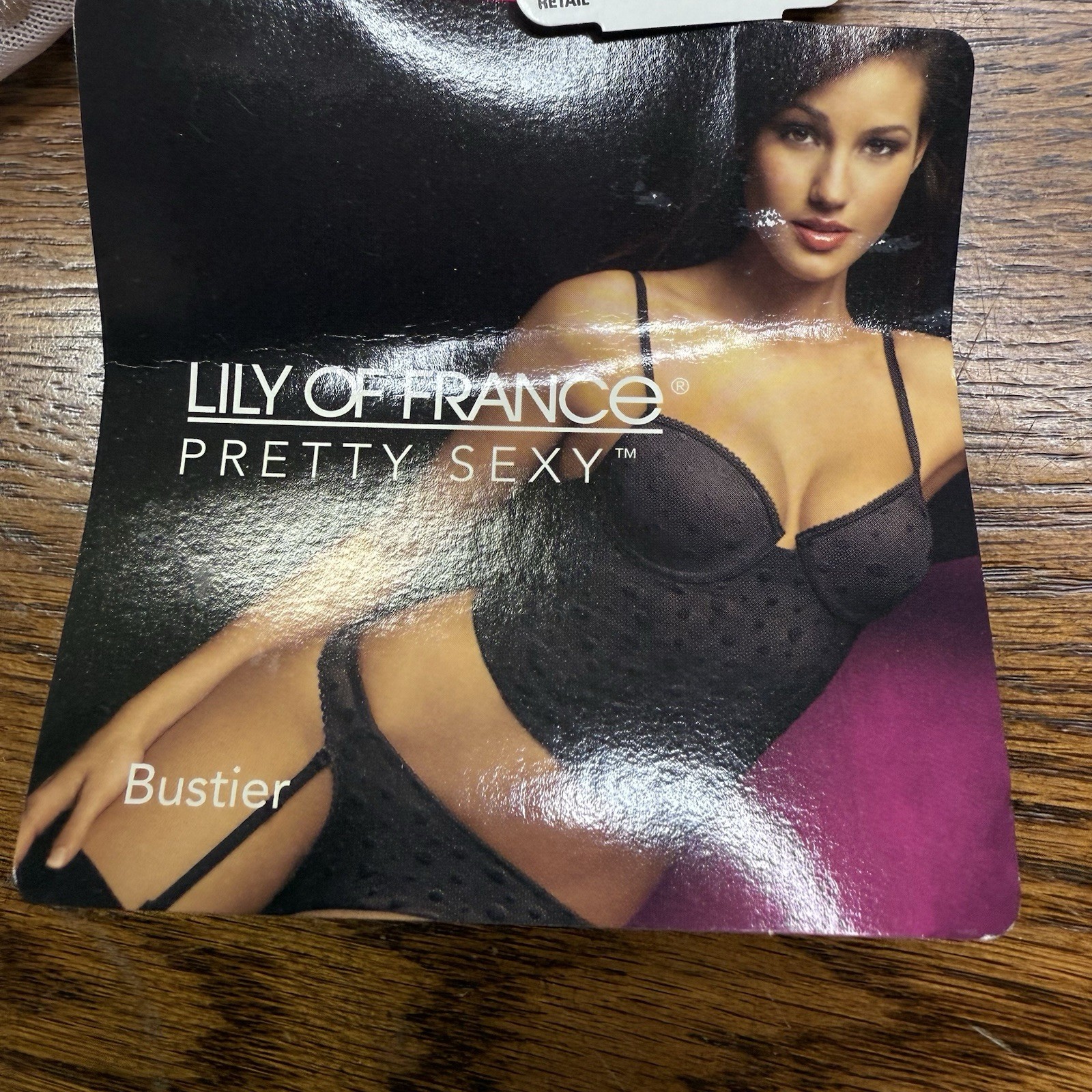 VTG Lily Of France Sexy Bustier 2101960 PINK ICE 34C