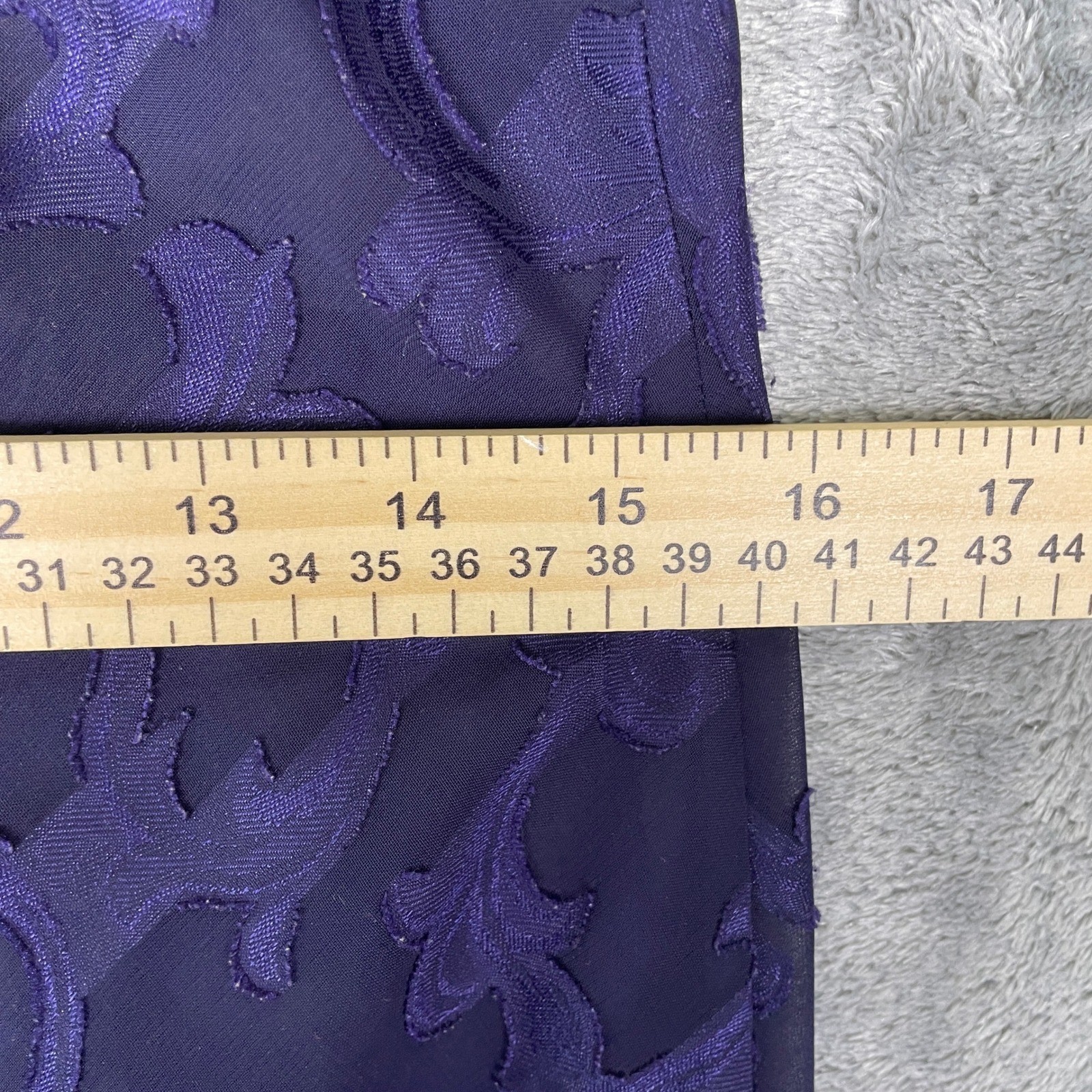 Victoria’s Secret Nightgown Women Medium Purple Good Vintage Gold Label Damask