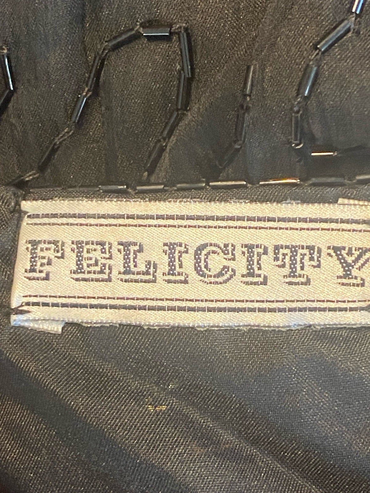 Vintage Felicity Sequined 100% Silk Jacket Size Large Rave Wear Bling Divas Y2K