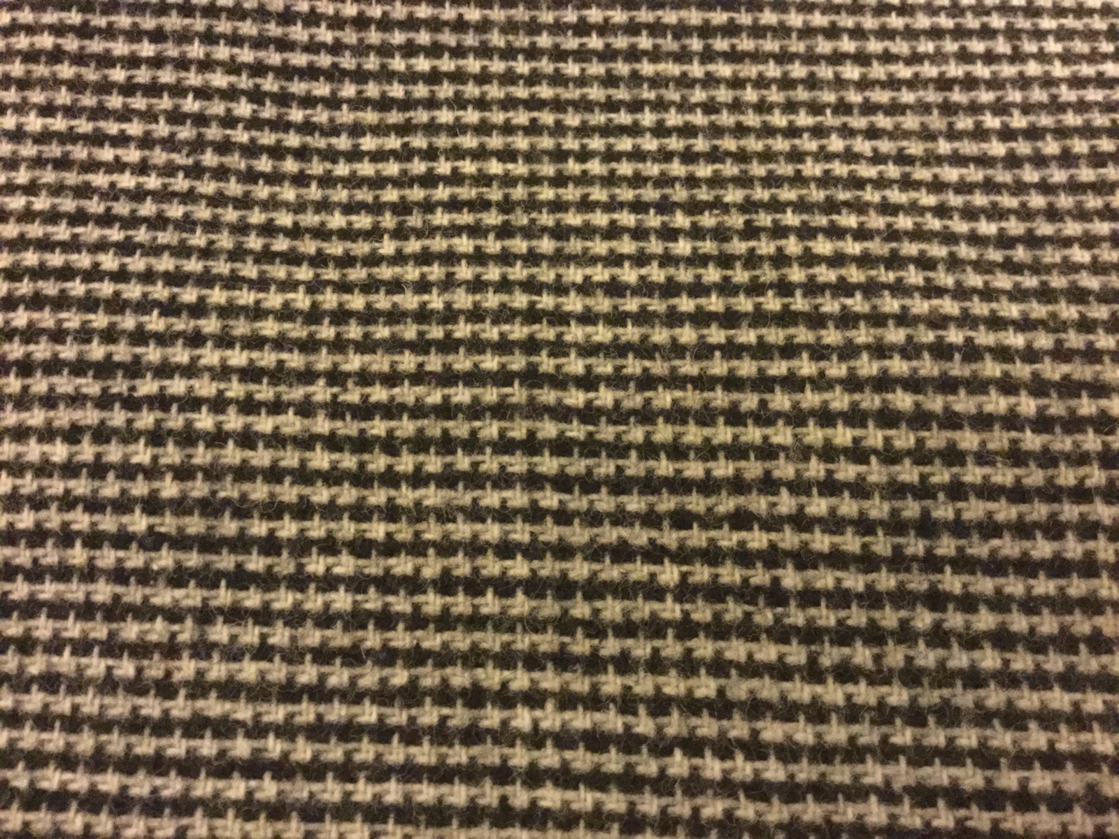 VTG EUC USA made Tan Jay Wool Poly 32×48 Rockabilly Houndstooth A Line Skirt