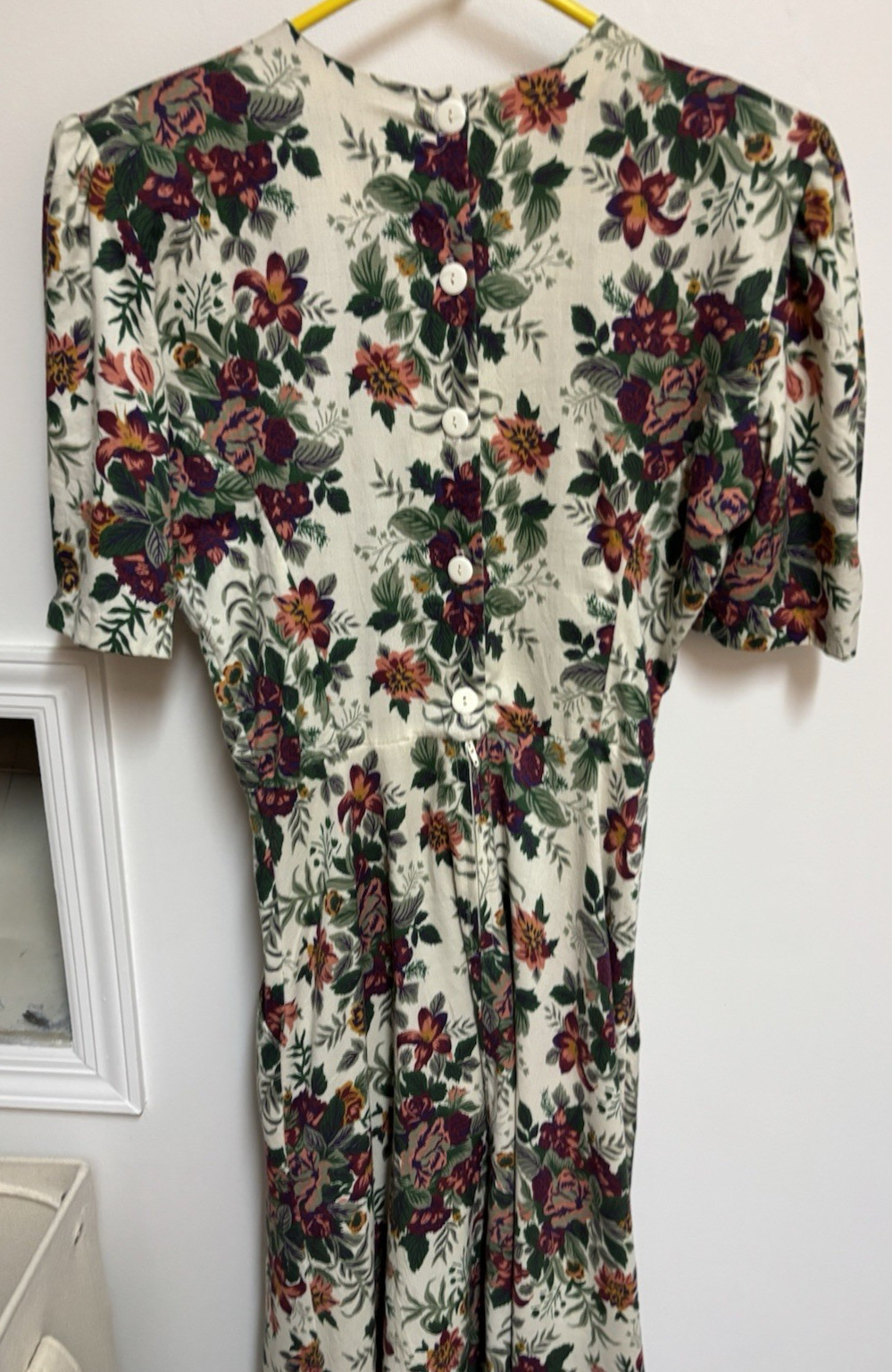 Vintage Tamaron Floral Tea Dress Midi A-line Cottagecore Size 12