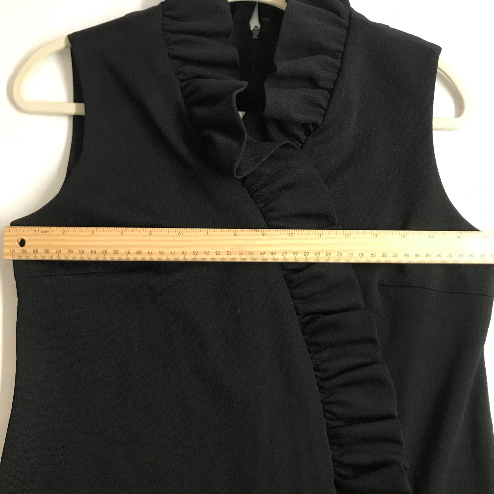 VTG International Ladies Garment Workers Union Dress Black Short Ruffle Size ?