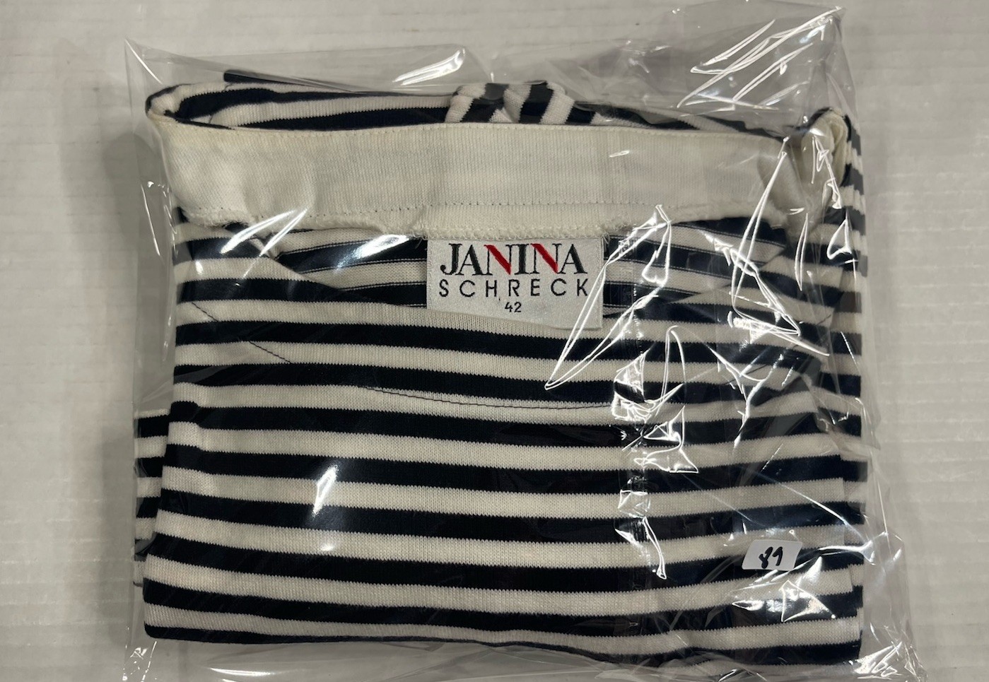 Bundle VTG Janina Schreck Stripe Top and Donwood Cardigan embroidered 70s 80s