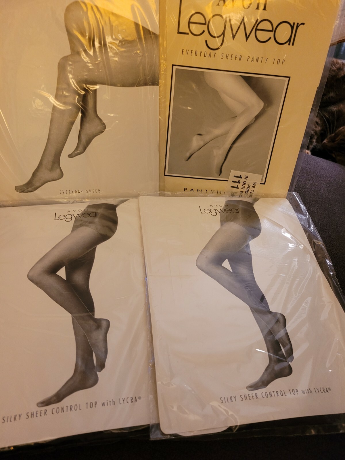 Avon Legwear, lot of 4, various styles, USA made, see description