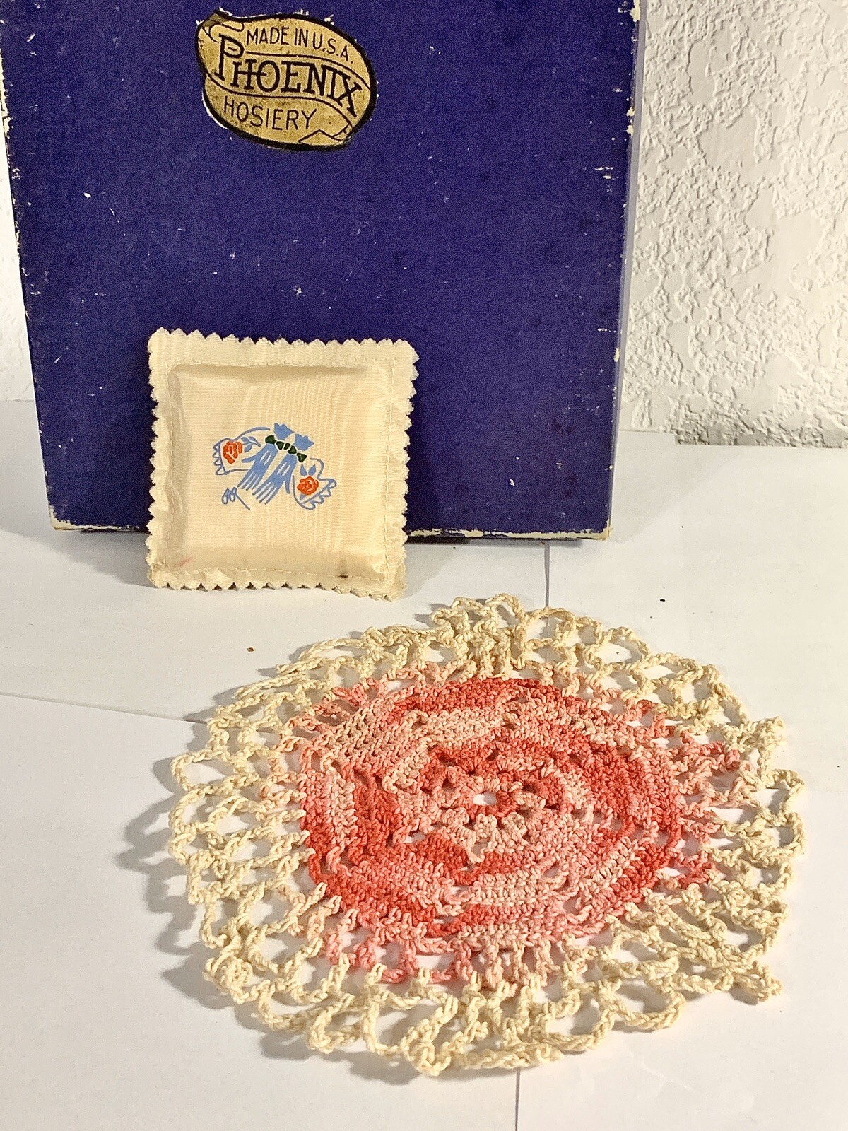 VIntage Phoenix Seams Nylon Hosiery Stockings Box Only + Extras!