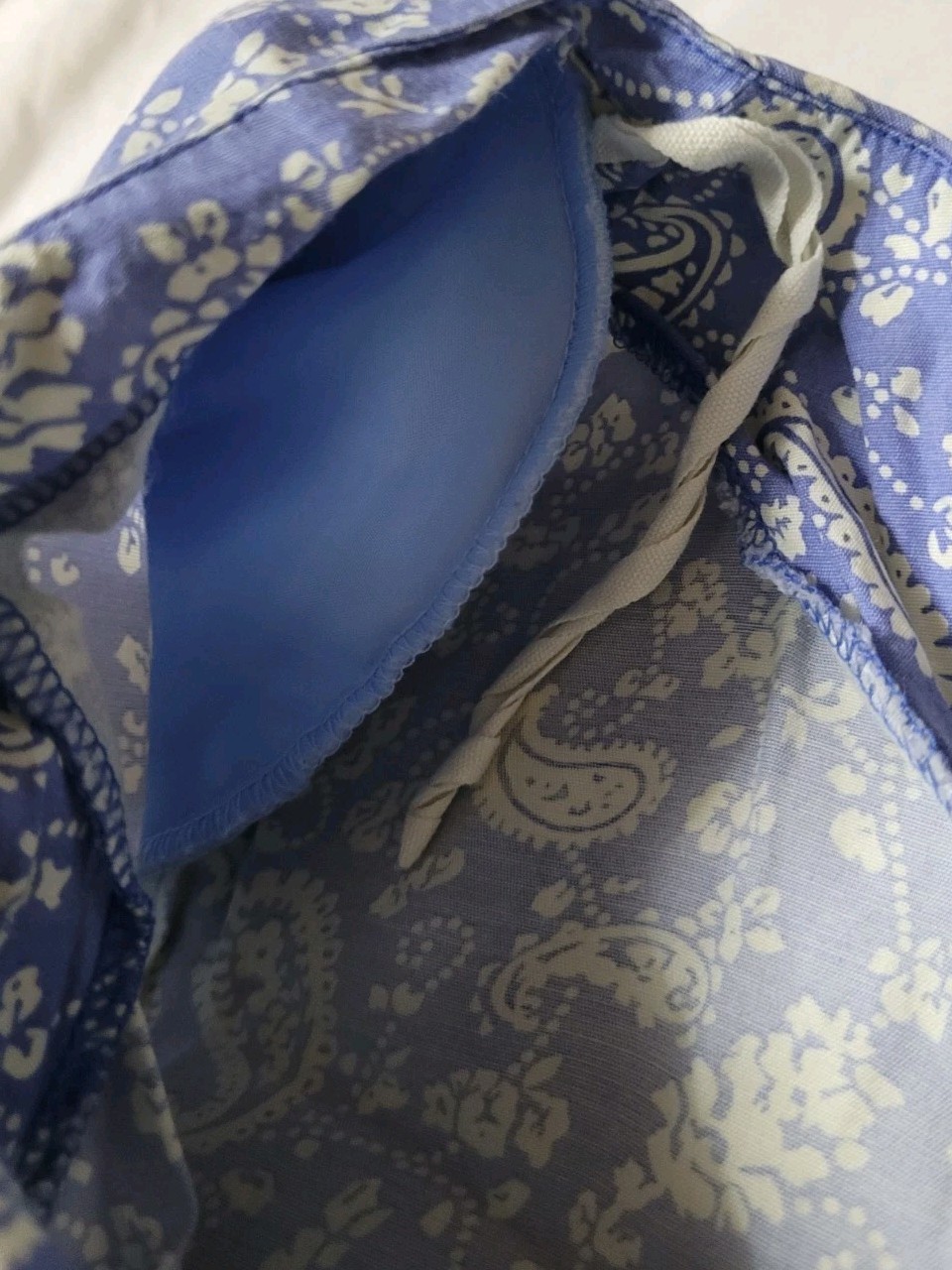 Vintage ’80s ED Michaels Dress Size 10 Blue Tea Garden Floral Dress