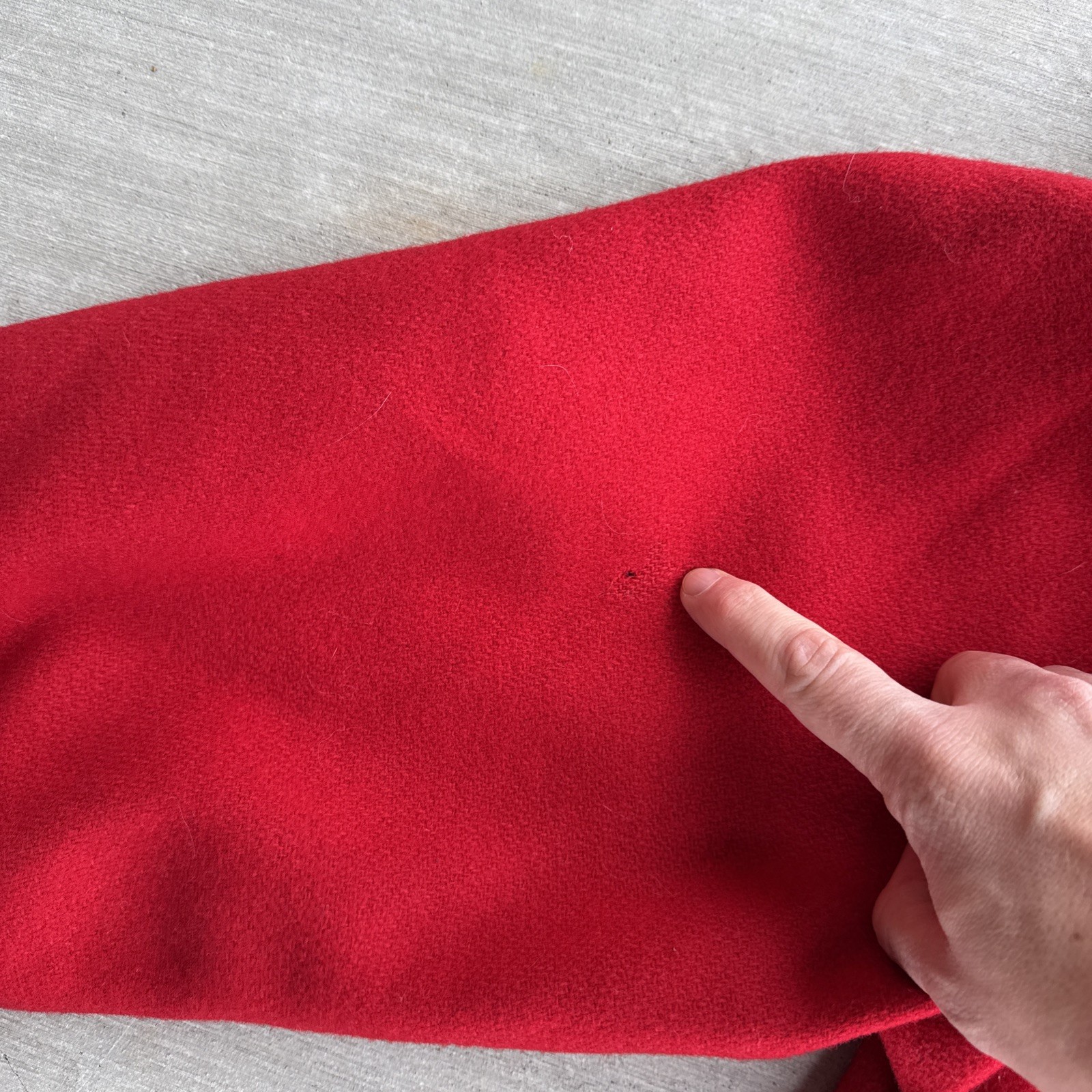 Vintage Donnybrook Coat Womens M/L Red Wool Made In USA Estate Find