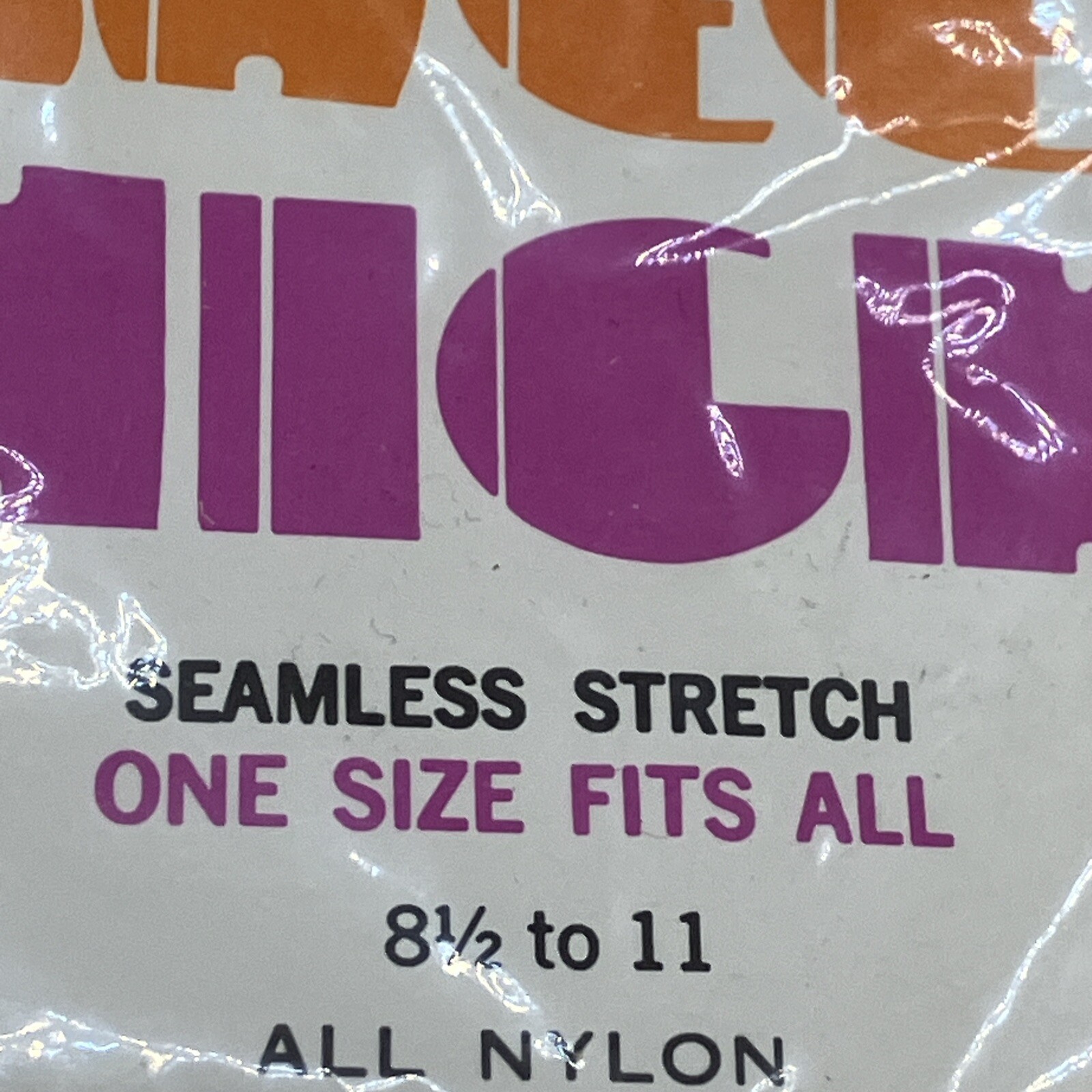 Vintage Knee High Beige Seamless Stretch Nylons 8 1/2 To 11 Brand New