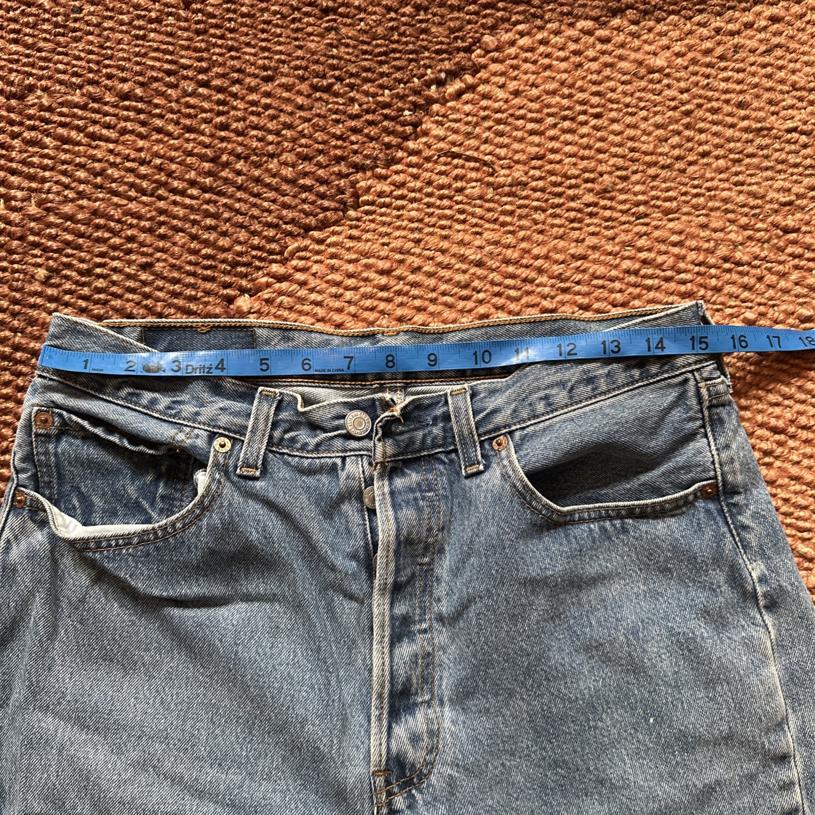 Vtg W’s 80s Levis 501 Jean 32×32 (30×29) Blue Made In Canada Factory 216