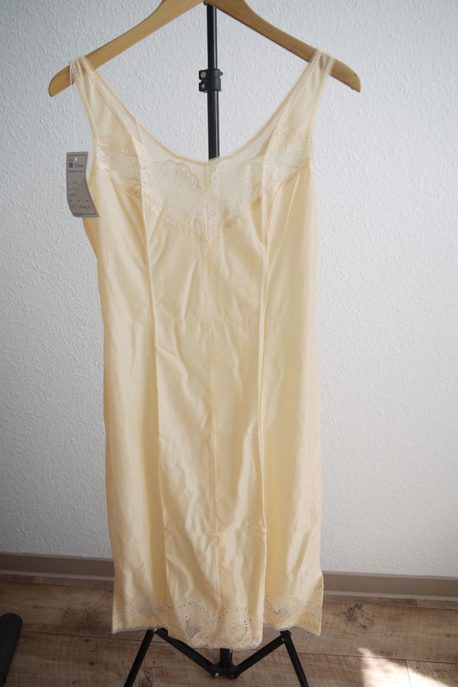 Negligee GDR women VEB knitted fashion vintage nightgown underskirt underskirt