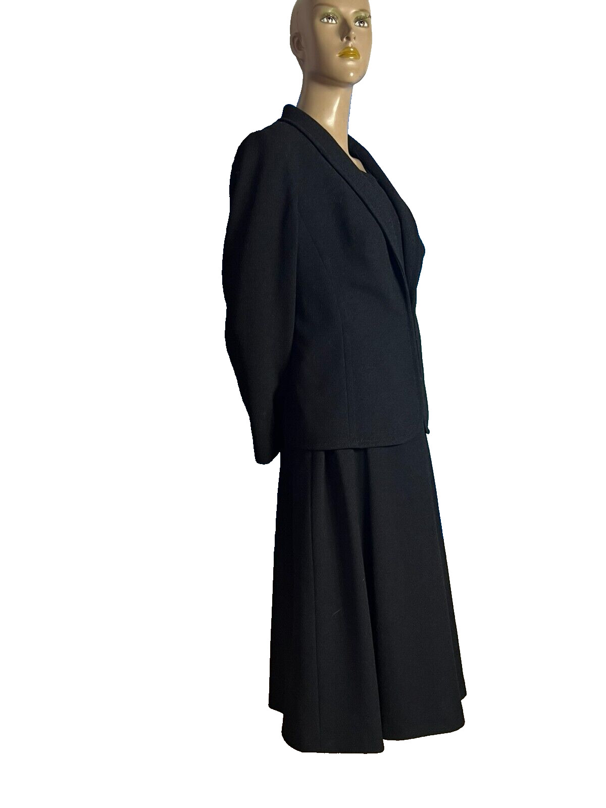 60s Costume Virgin Wool Dress Jacket 42 44 Windisch Lady West Germany Vintage