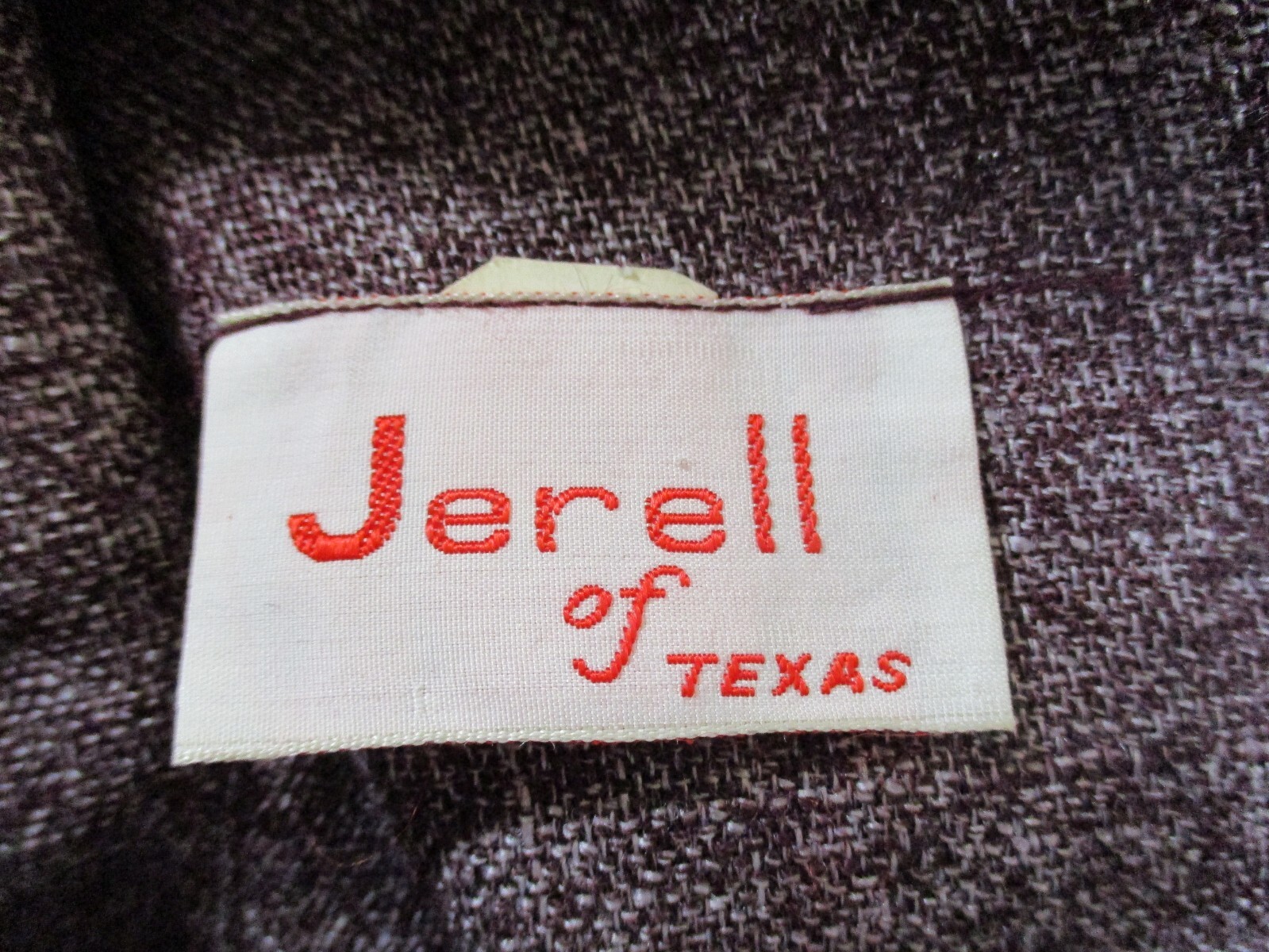 Vtg. NOS Jerell Of Texas The Trevira Era Heathered Plum Mini Dress 9