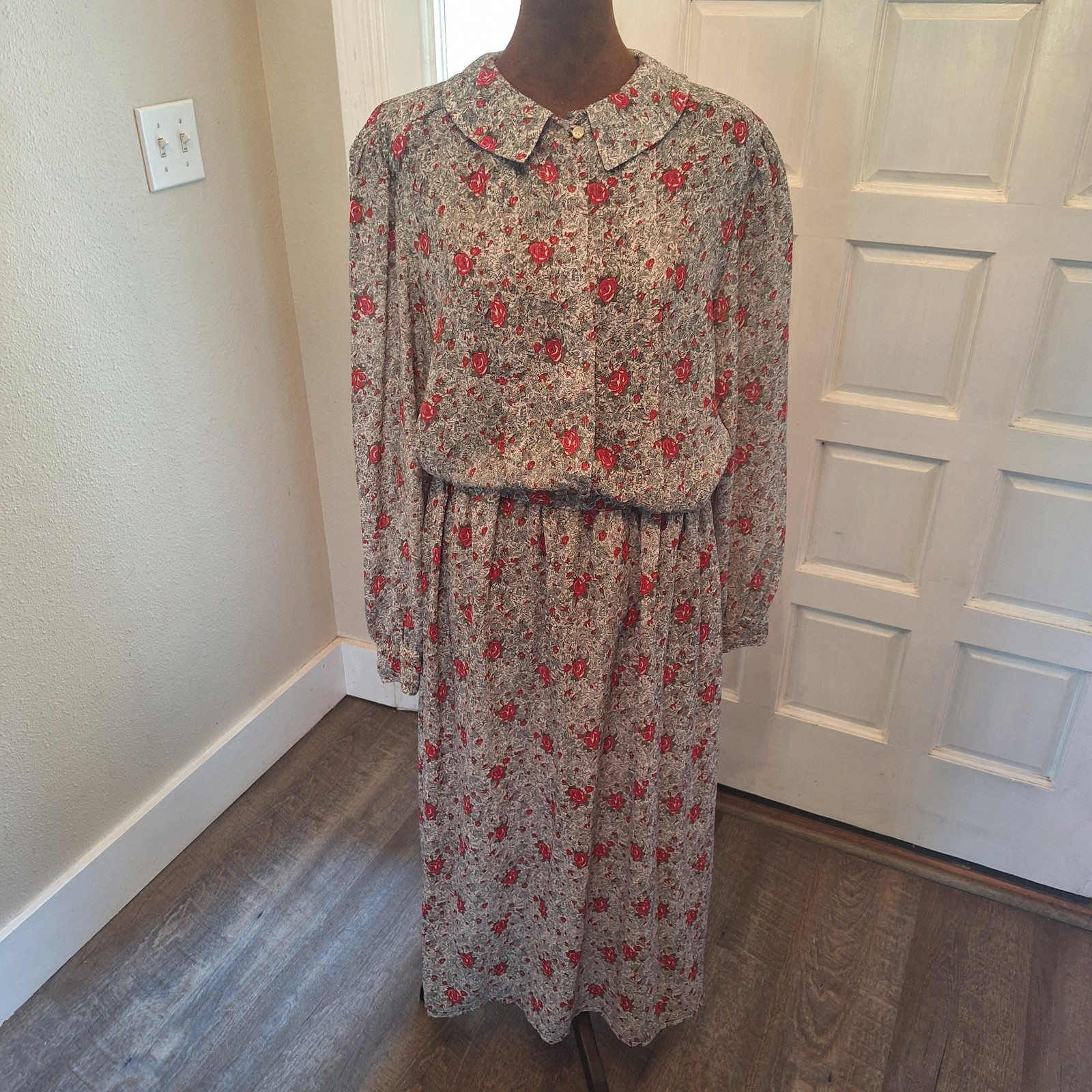 Vtg 80s Compositions Maxi Skirt Set, Sz 12