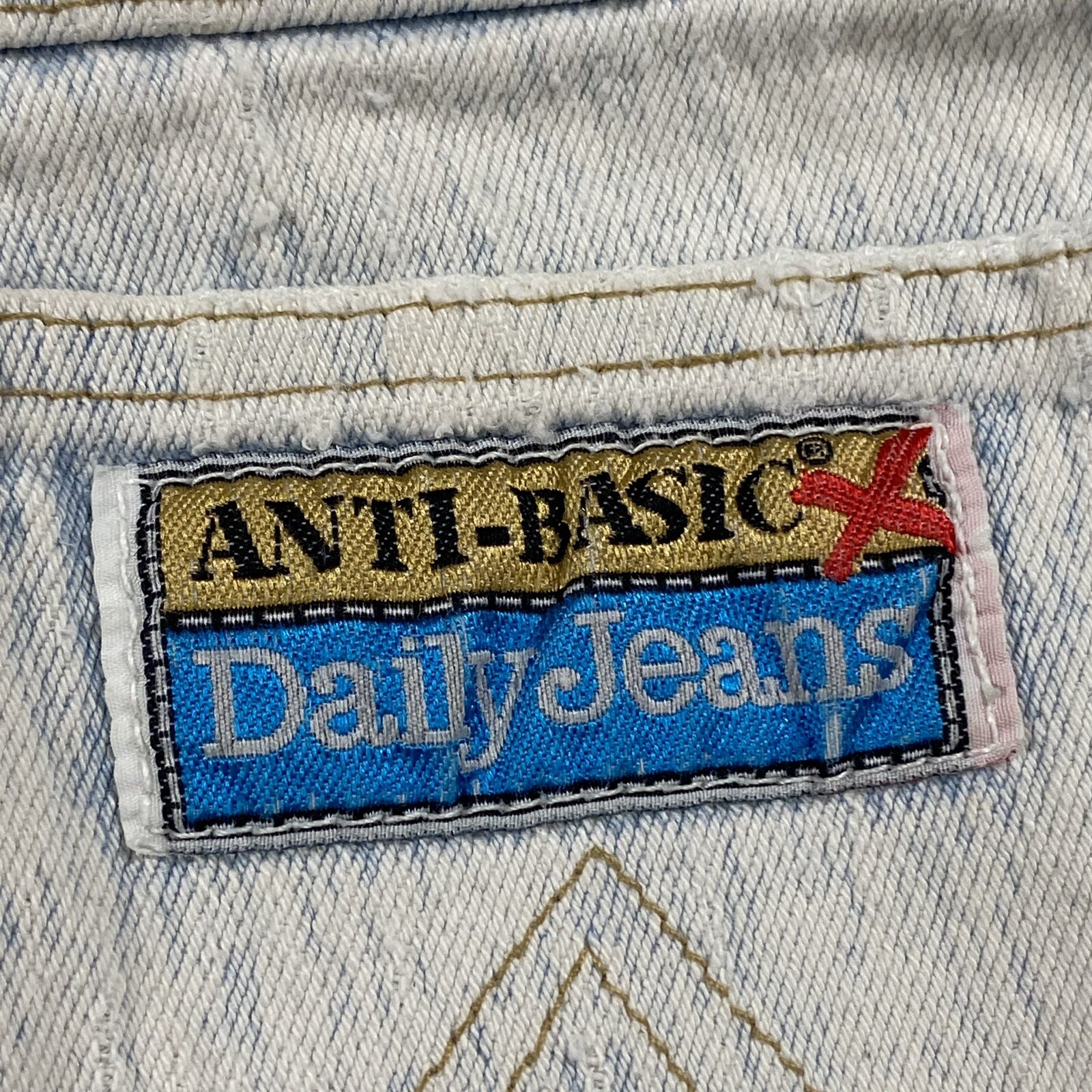 VTG 80S ANTI BASIC HIGH WAISTED CUT-OFF FREY HEM MOM SHORTS DENIM JORTS 9/10