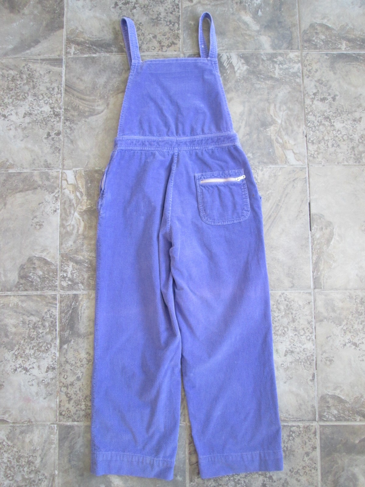 VTG C’est Joli Bibs Overall Jumpsuit Romper 26×24 Purple Corduroy Juniors/Youth