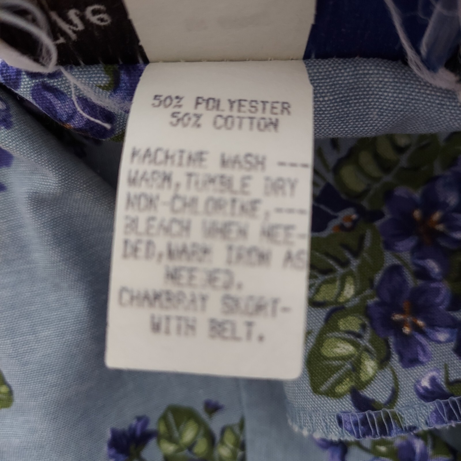 Vintage 1980s-90s The American Shirt Dress Batwing Chambray Skort Romper, Tag 14