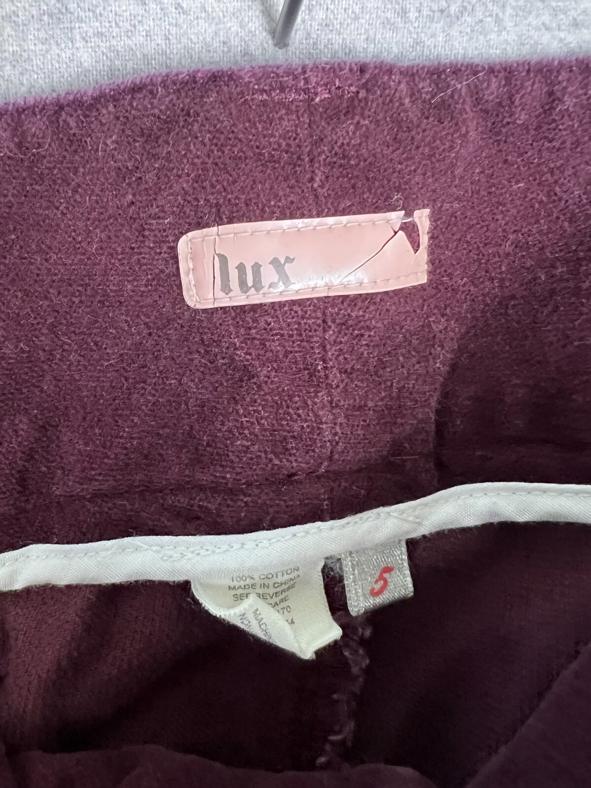 Vintage lux brand y2k bell bottoms size 5 Corduroy Purple