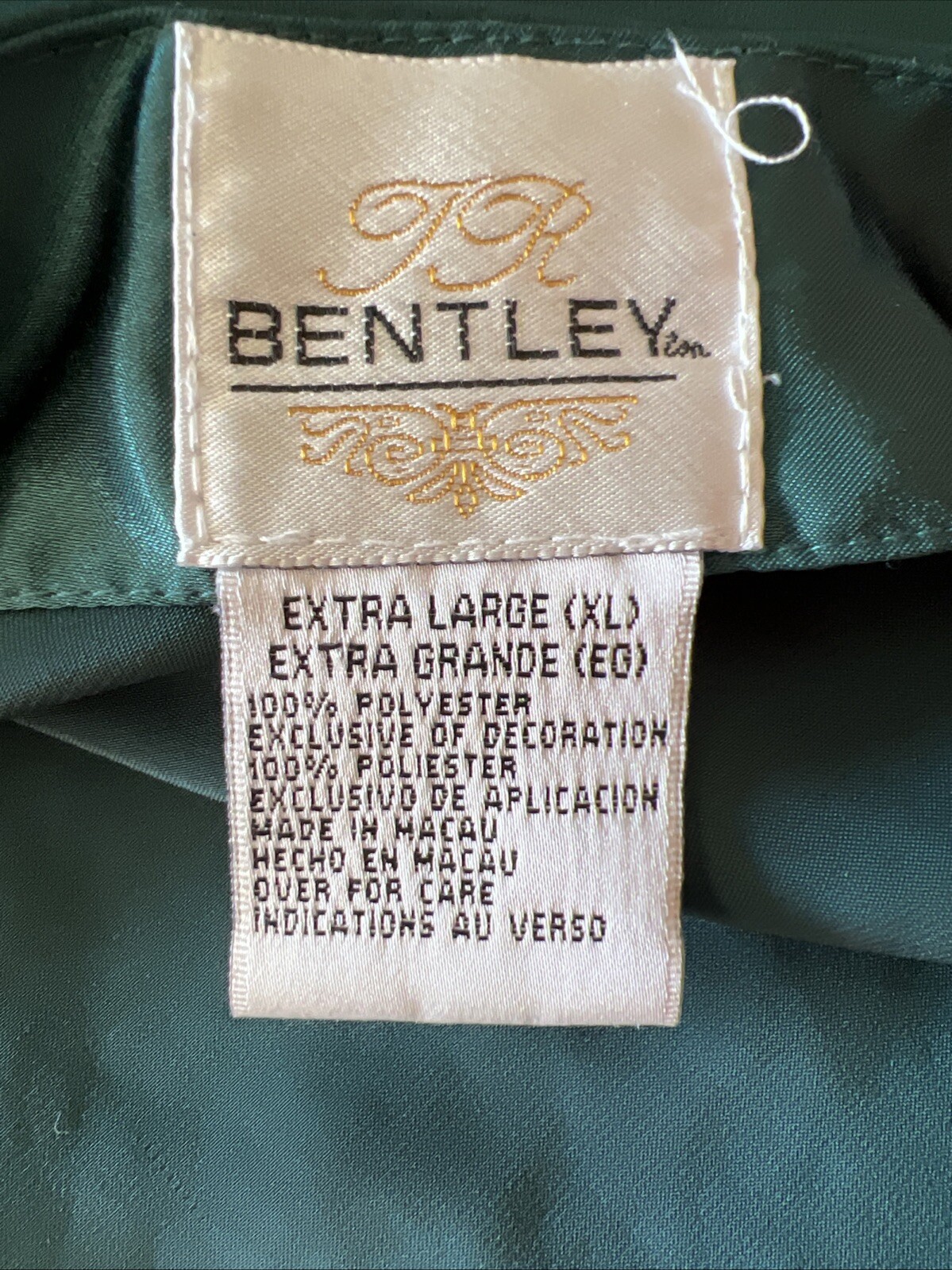 Women’s TR Bentey XL Green Satiny Short Flirty Nighty Negligee Sexy Vintage