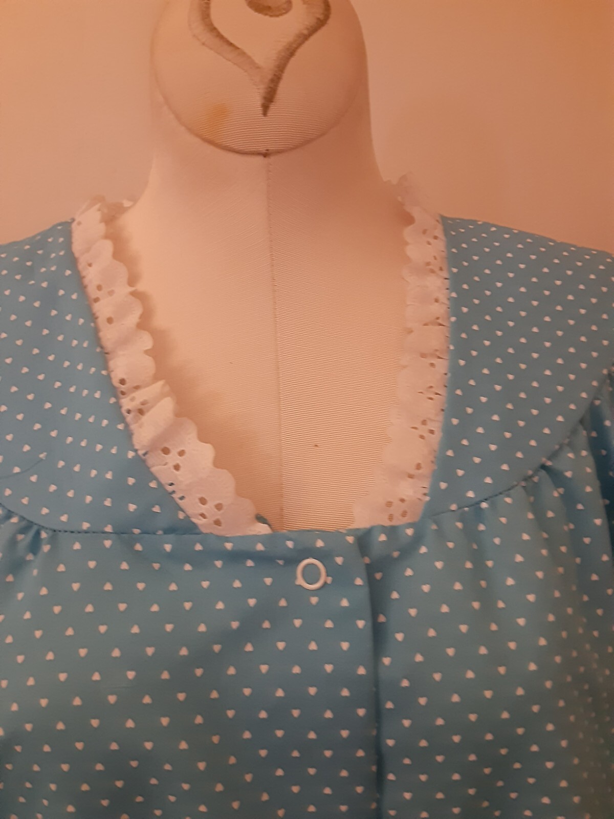 Vintage Womens Kingly Long Nightgown Lingerie Sleepwear Robe House Dress Size 38