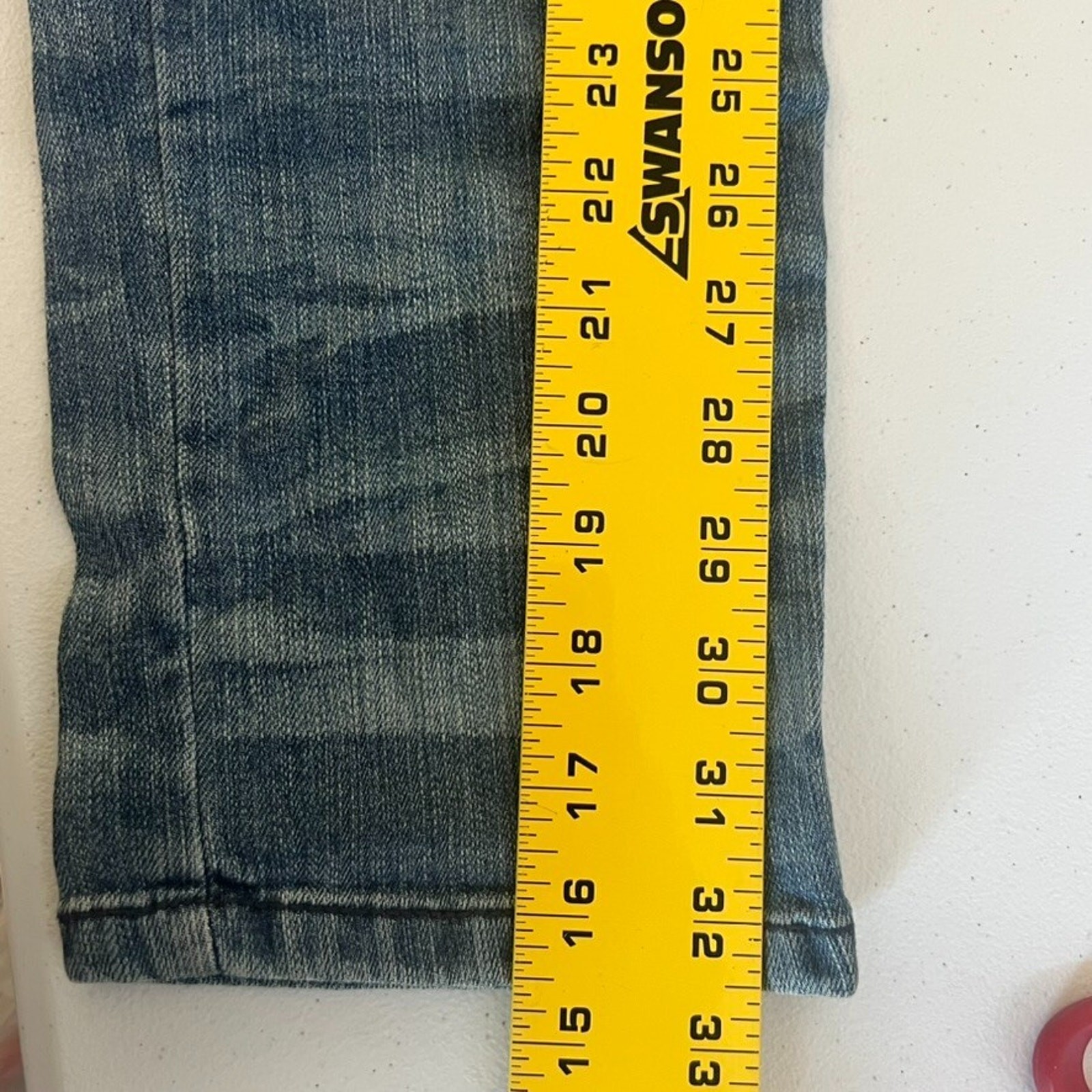 Apple Bottom Jeans Women’s Size 13/14 Distressed Blue Denim Embellished Pocket