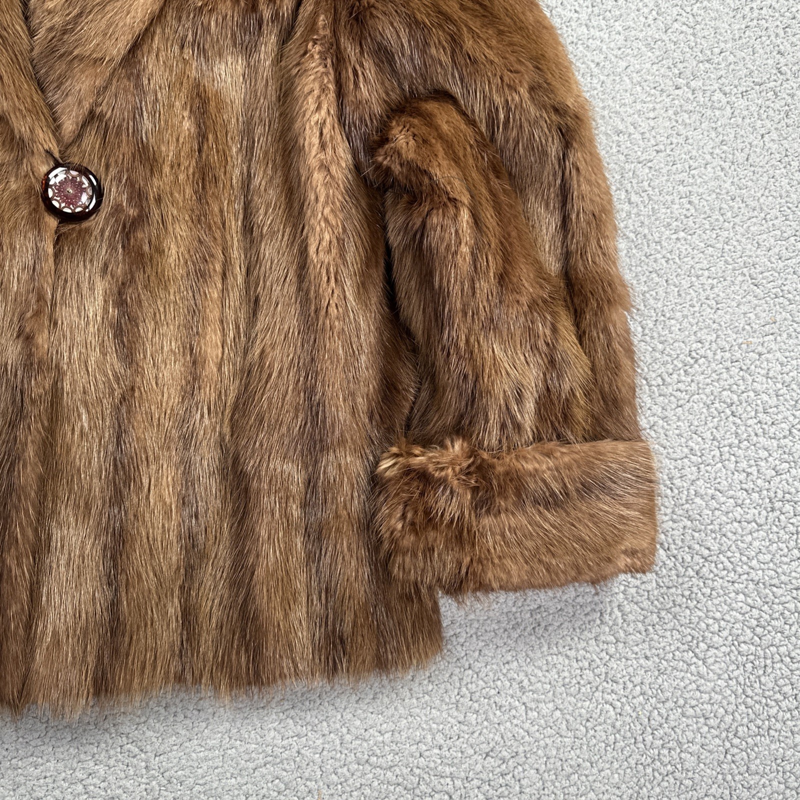 VTG 60s Furs by Conson Mink Stroller Coat Toronto & Sarnia Lined Inner Pocket
