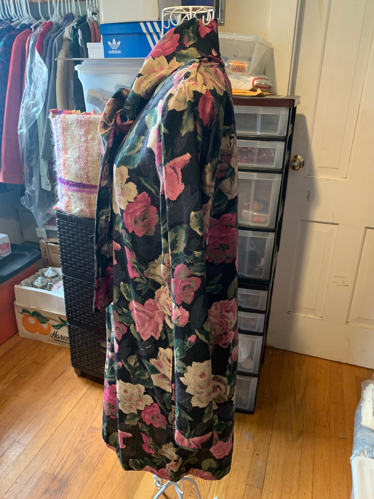 *VINTAGE* 1970s EMANUEL UNGARO Floral Print Dress – Size 46 EU (12 US)