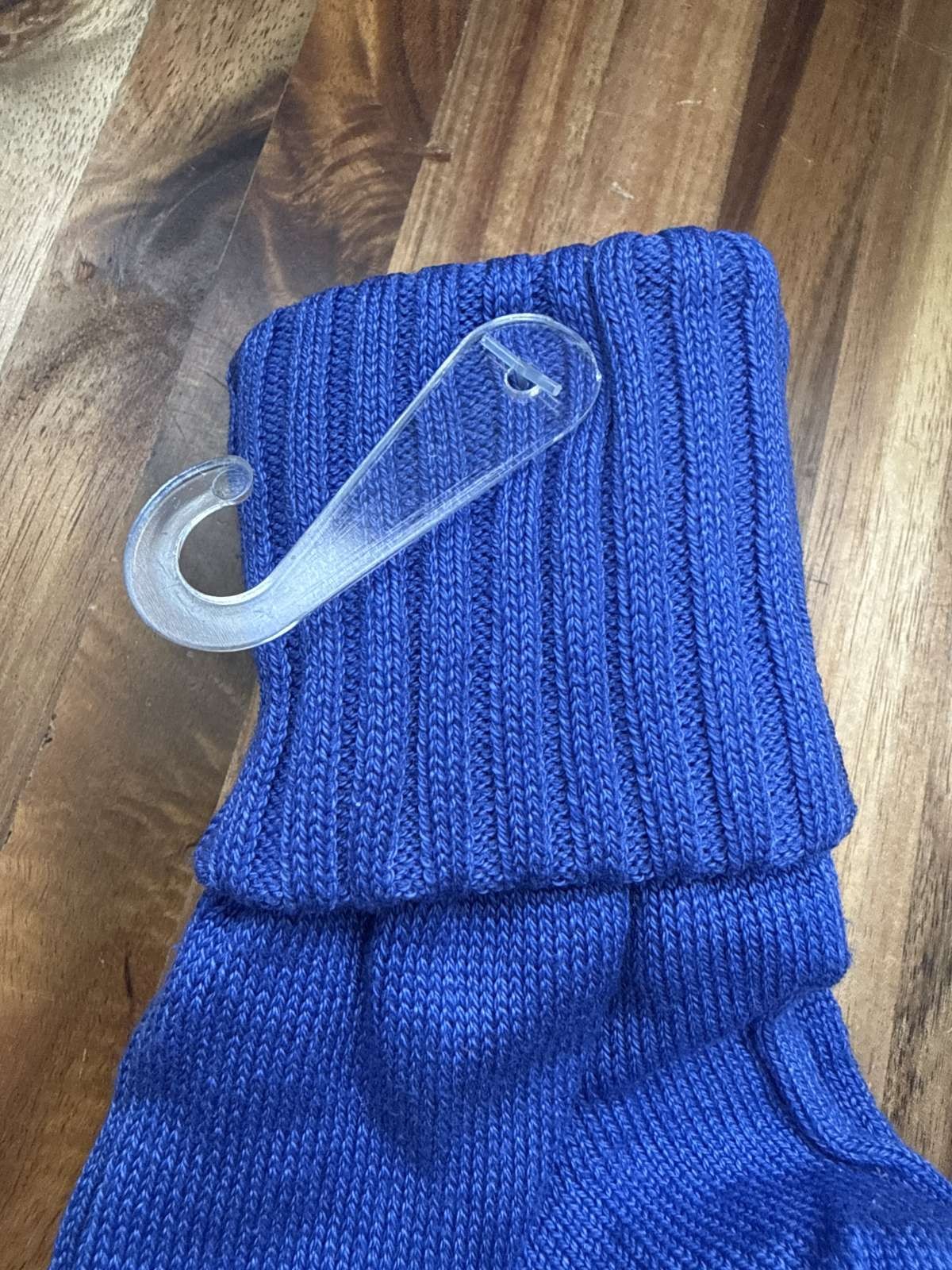 Vintage 1980s Trimfit Blue Cotton Blend Socks Size 9-11 USA Made