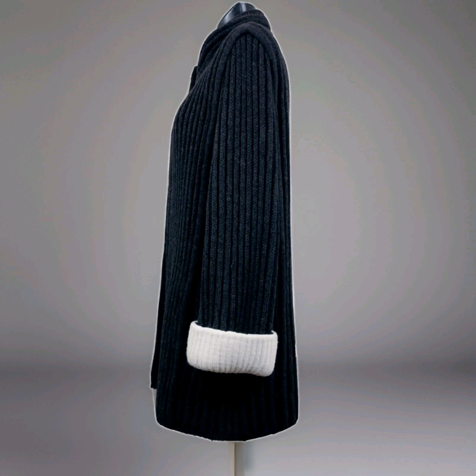 GIORGIO GRATI knit VINTAGE pure70/80 Jacket Paletot wool-angora charcoal sz U